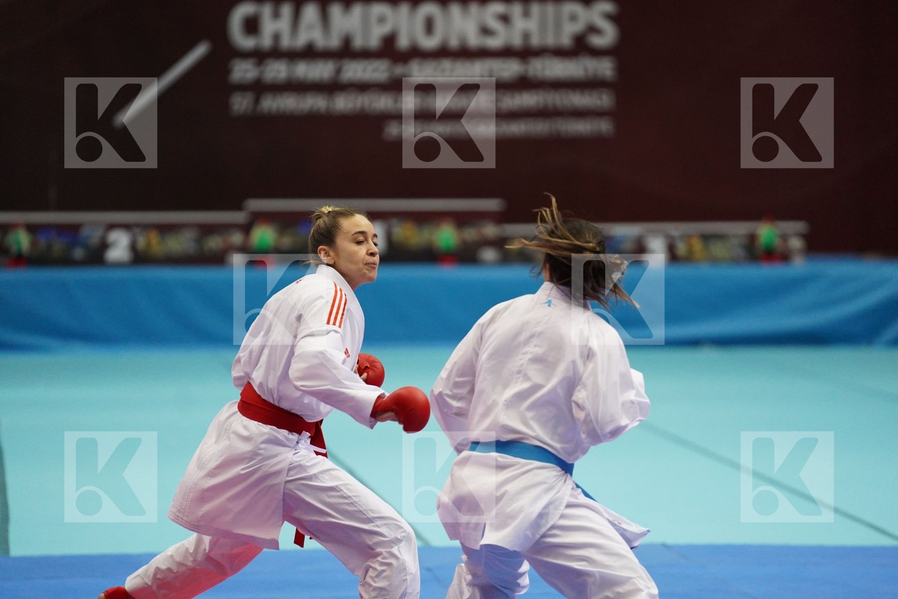 Kumite final bout featuring TERLIUGA ANZHELIKA & GORANOVA IVET