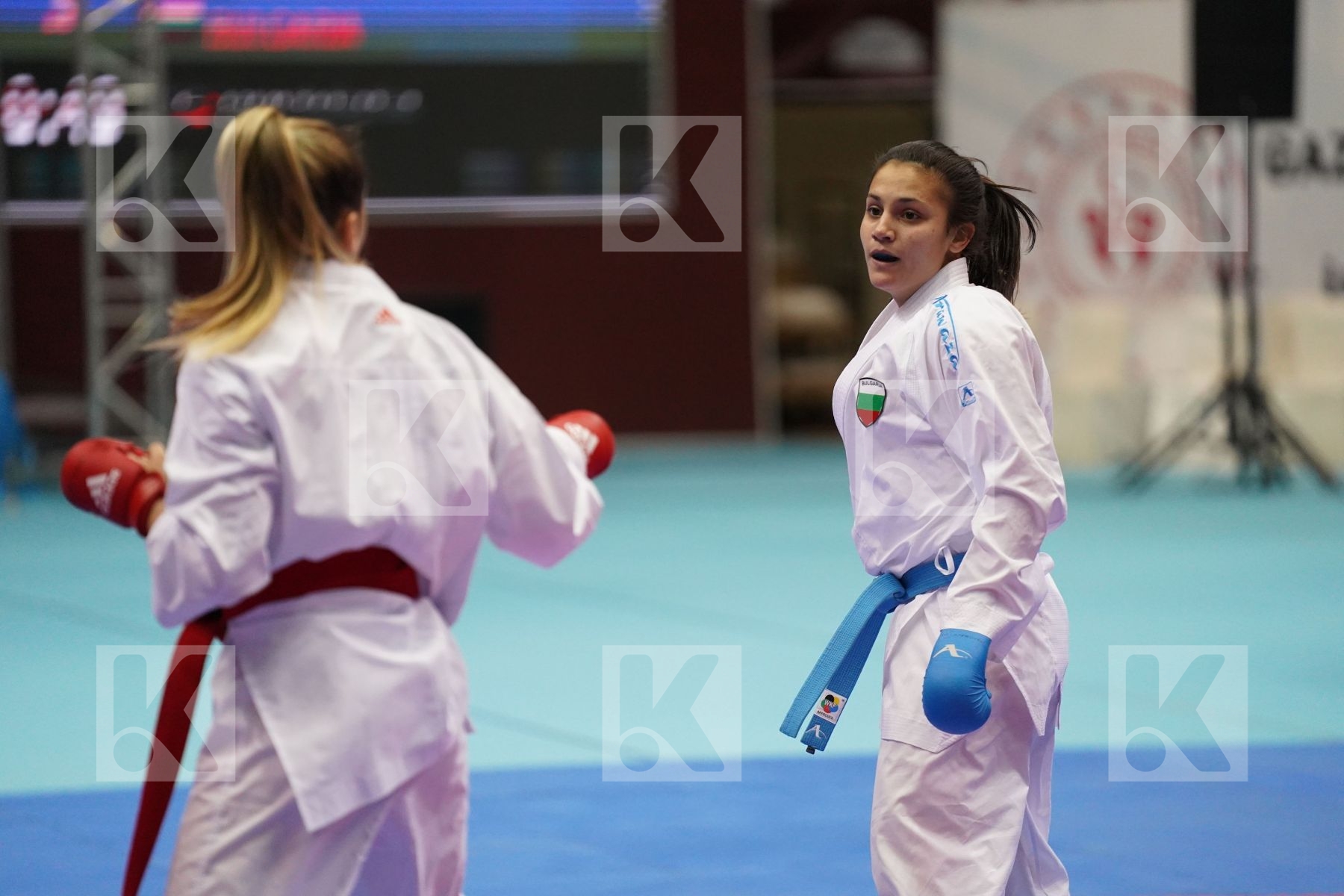 Kumite final bout featuring TERLIUGA ANZHELIKA & GORANOVA IVET