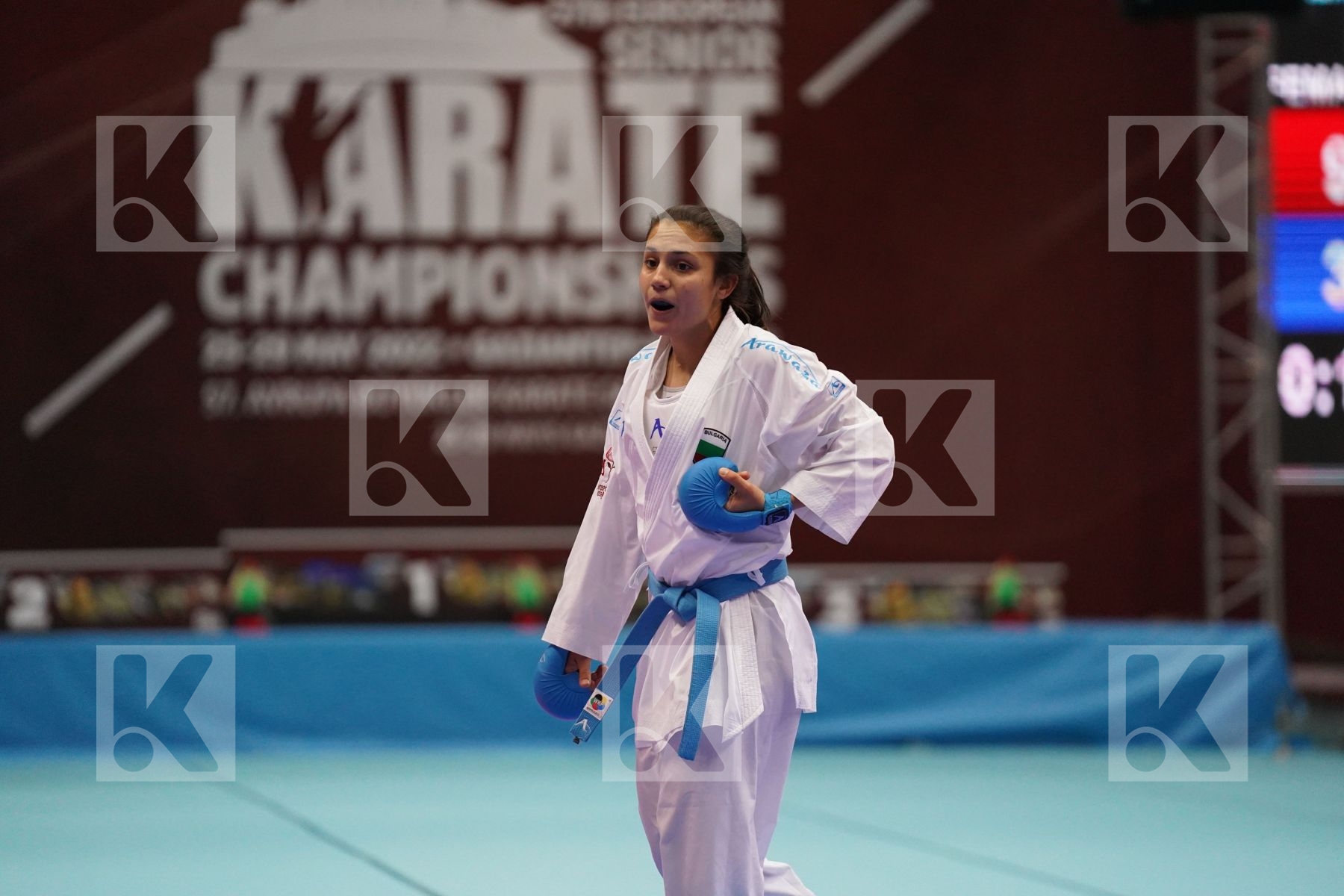 Kumite final bout featuring TERLIUGA ANZHELIKA & GORANOVA IVET