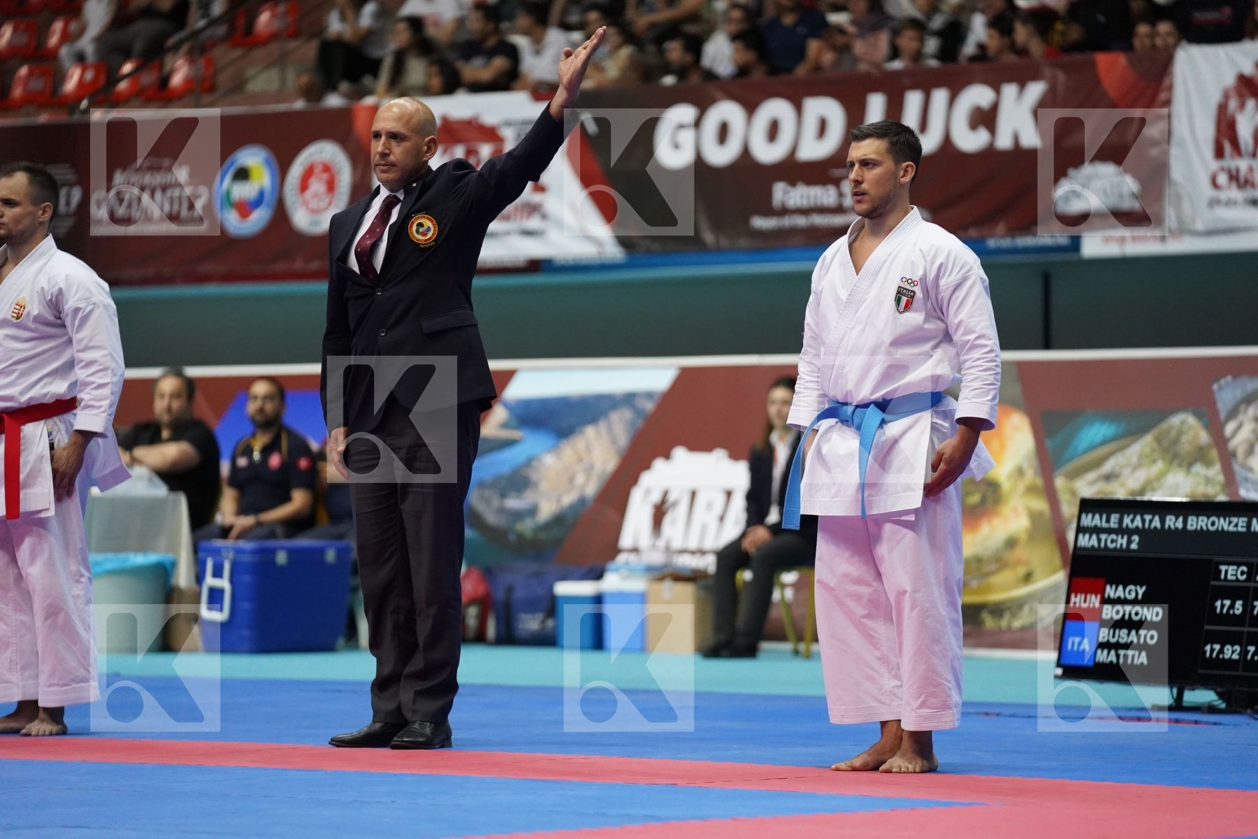 Kata bronze bout featuring BUSATO MATTIA