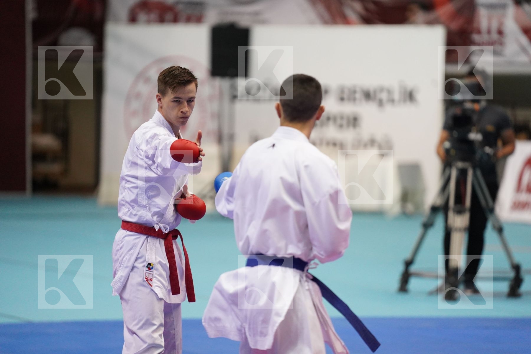 Kumite bronze bout featuring IMRICH DOMINIK & GEHTBARG RONEN