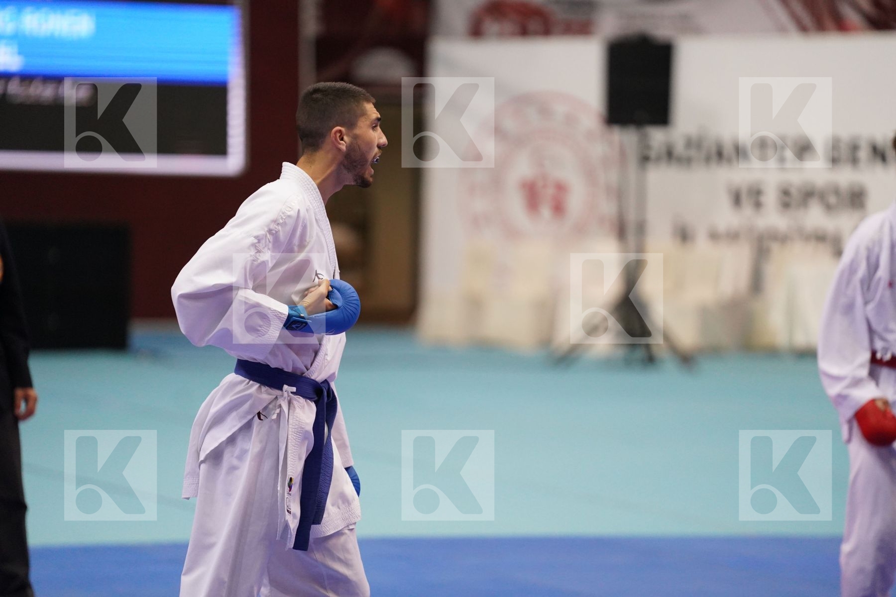 Kumite bronze bout featuring IMRICH DOMINIK & GEHTBARG RONEN