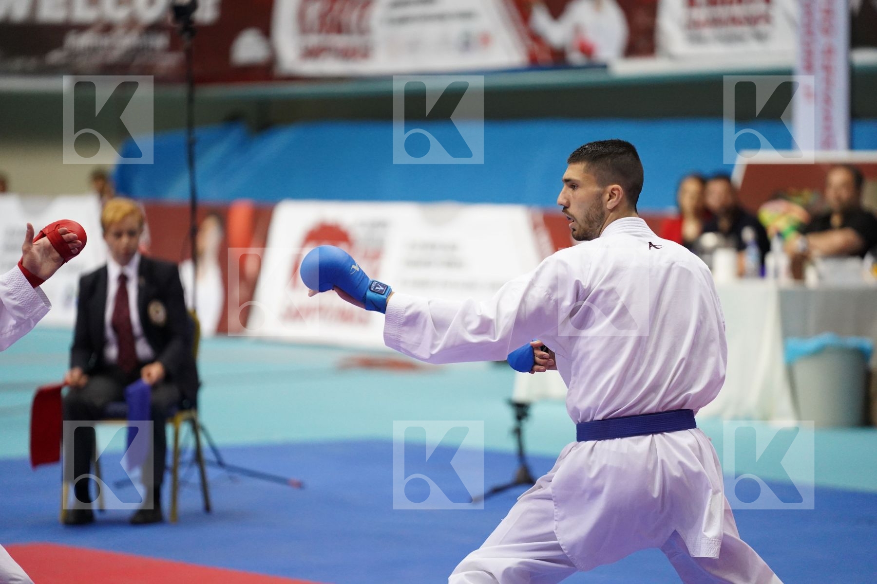 Kumite bronze bout featuring IMRICH DOMINIK & GEHTBARG RONEN