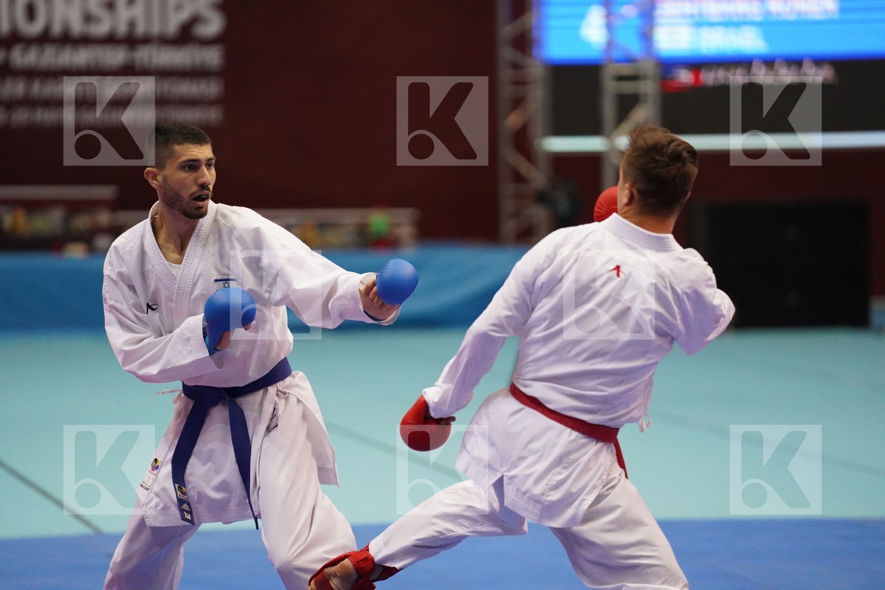 Kumite bronze bout featuring IMRICH DOMINIK & GEHTBARG RONEN