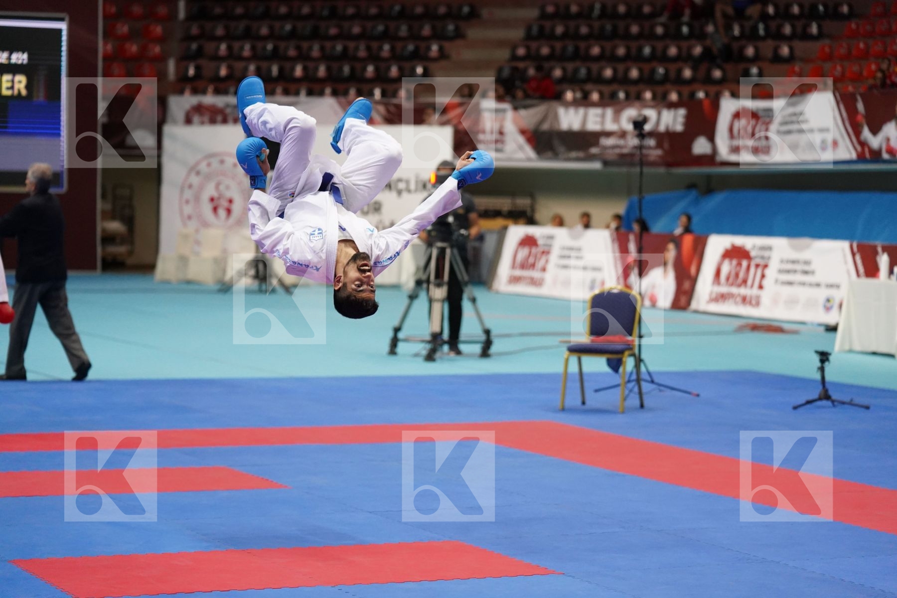 Kumite bronze bout featuring HAAS FLORIAN & XENOS CHRISTOS-STEFANOS