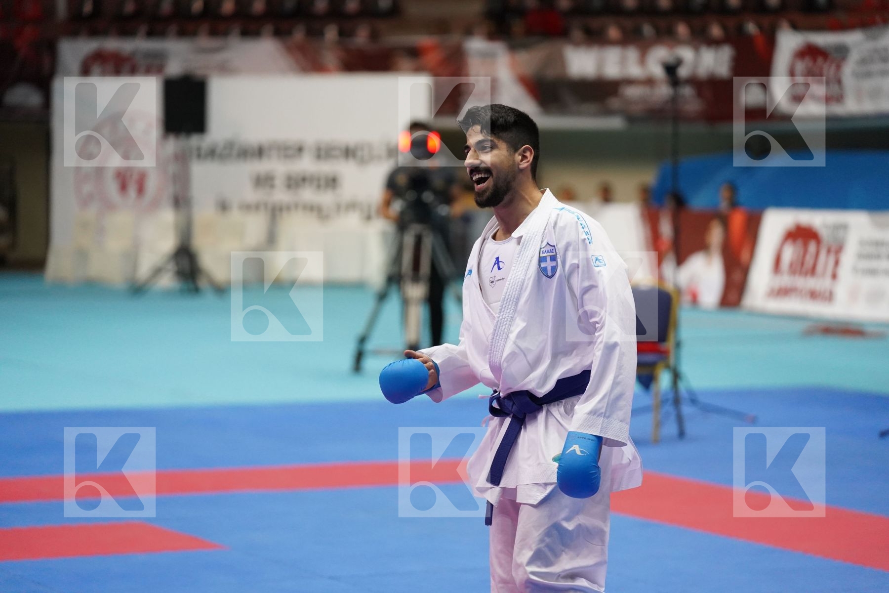 Kumite bronze bout featuring HAAS FLORIAN & XENOS CHRISTOS-STEFANOS