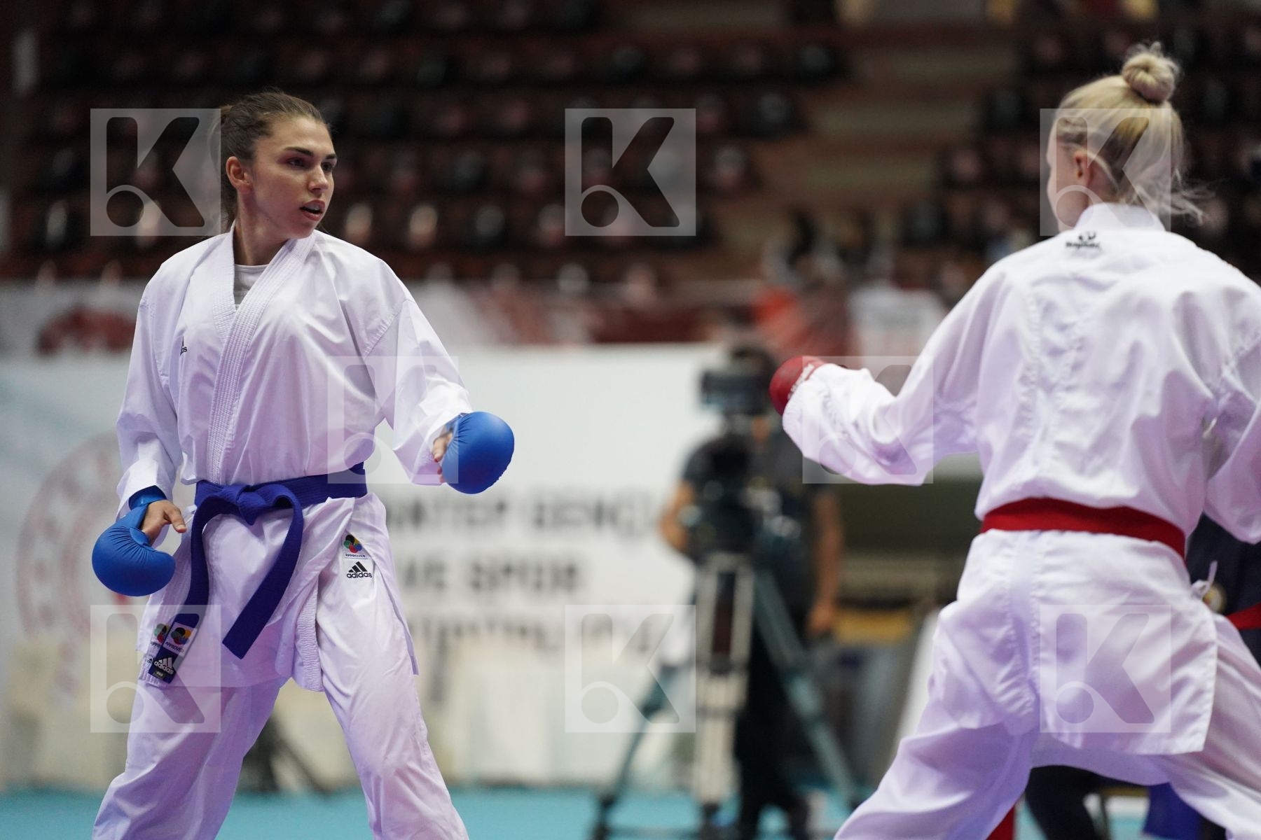 Kumite bronze bout featuring PEHAR JELENA & AHMETOVIC LEJLA