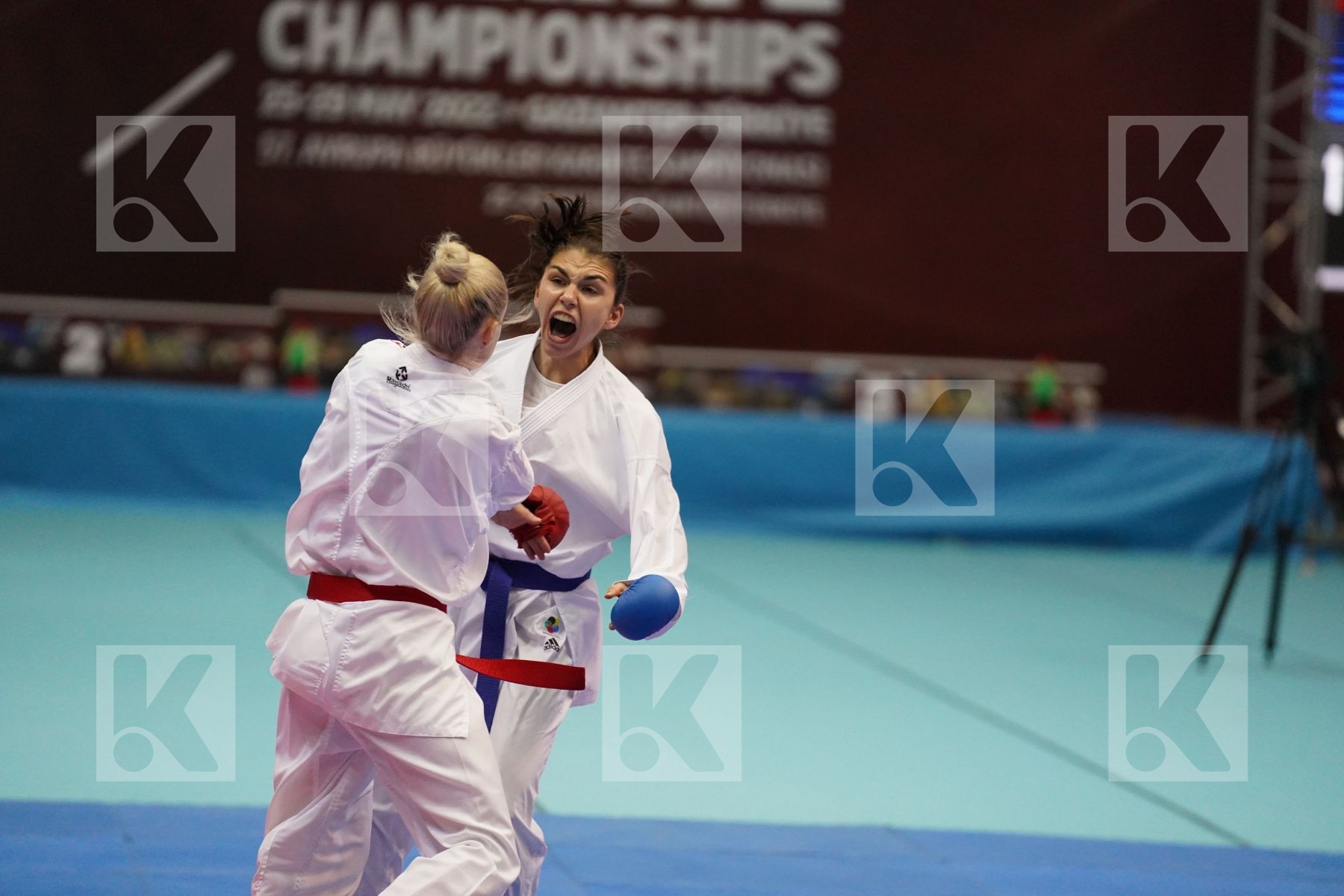 Kumite bronze bout featuring PEHAR JELENA & AHMETOVIC LEJLA