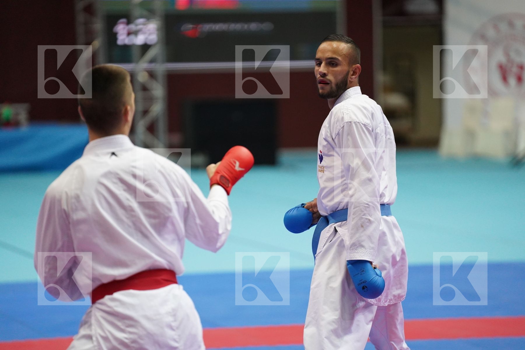 Kumite bronze bout featuring DACOSTA STEVEN & BERAK BORAN