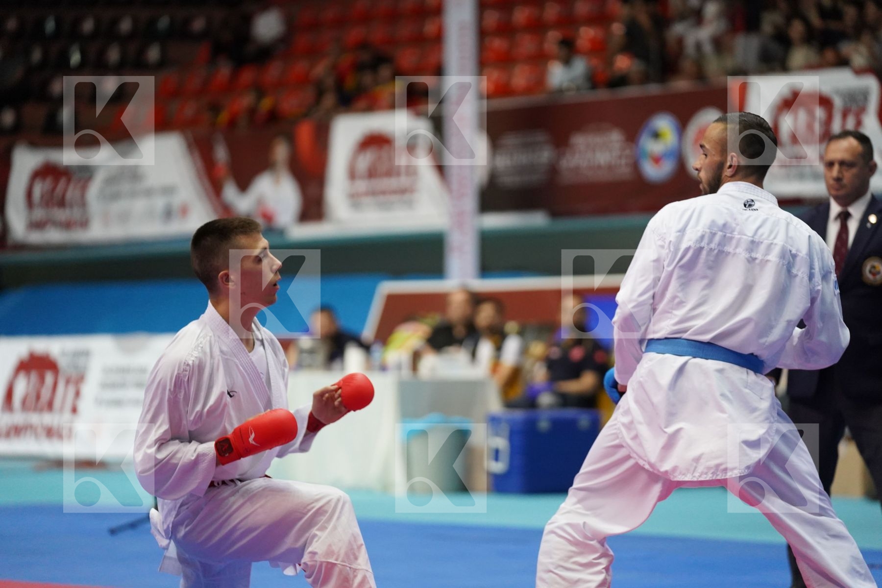 Kumite bronze bout featuring DACOSTA STEVEN & BERAK BORAN