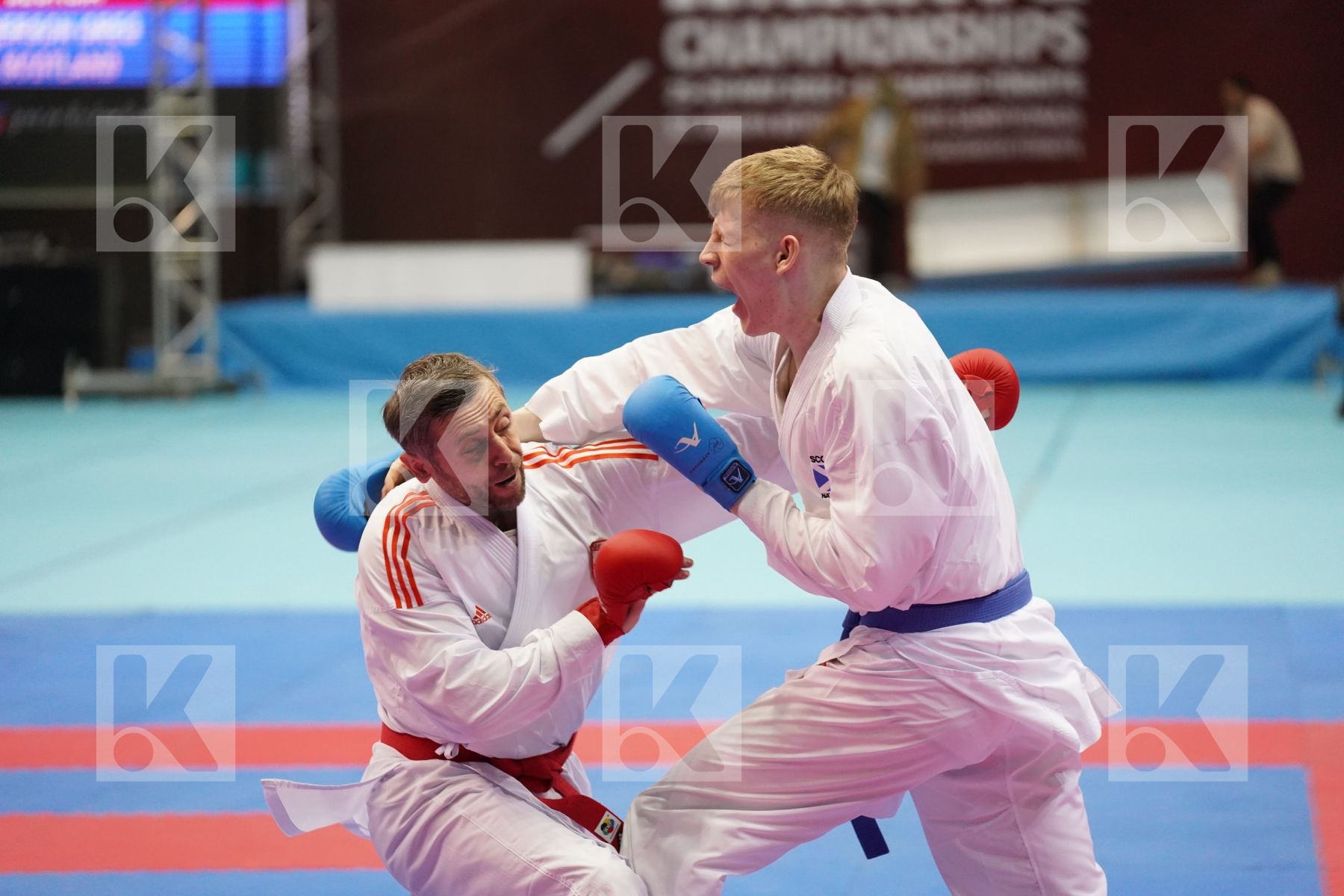 Kumite bronze bout featuring ANDERSON GREG	 & ARKANIA GOGITA