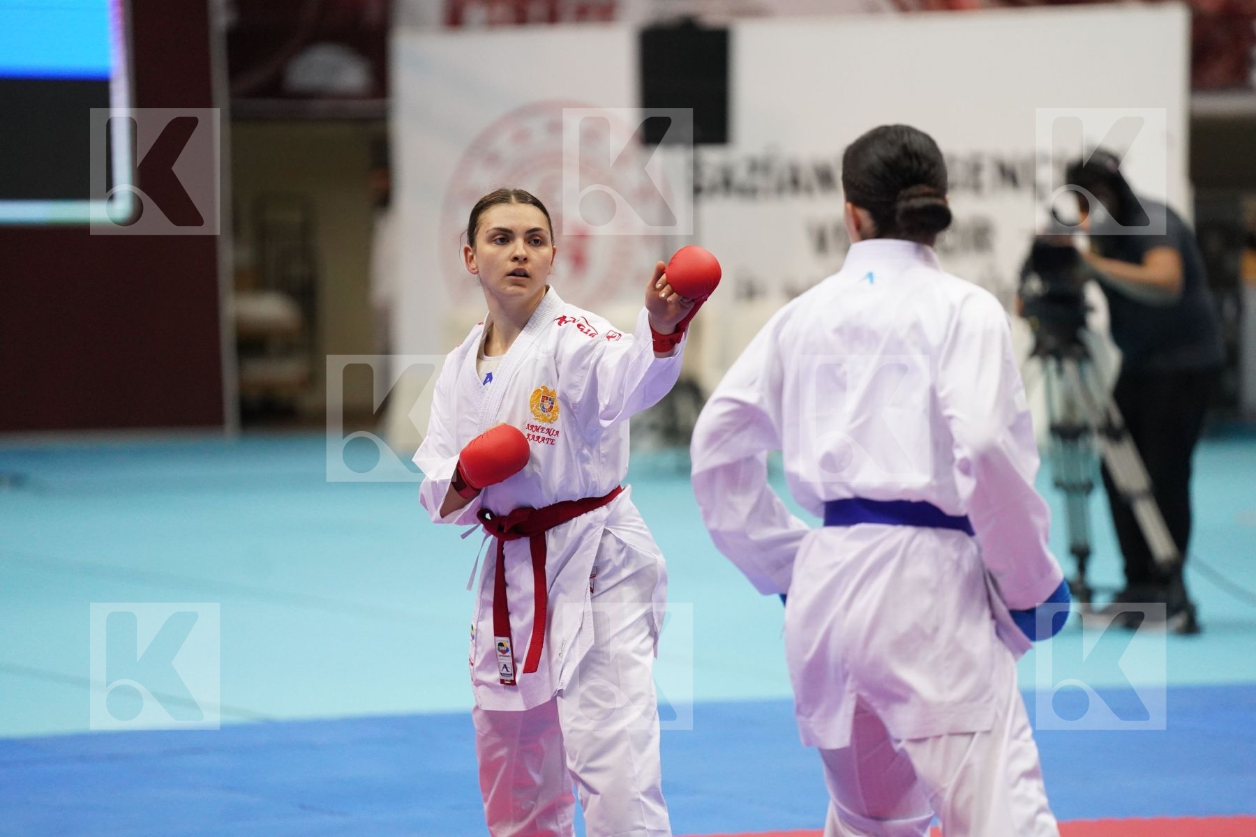 Kumite bronze bout featuring MAKYAN ANITA & PANETSIDOU VASILIKI