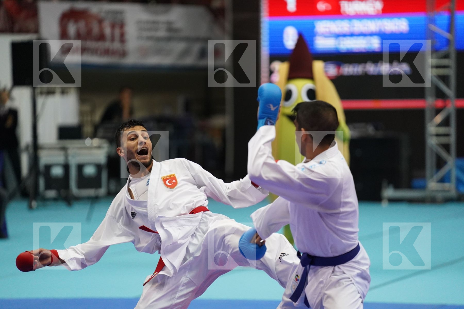 Kumite final bout featuring UYGUR BURAK & XENOS DIONYSIOS