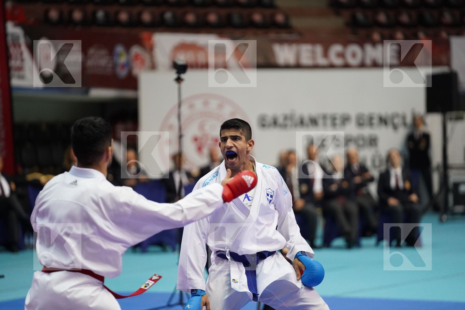 Kumite final bout featuring UYGUR BURAK & XENOS DIONYSIOS