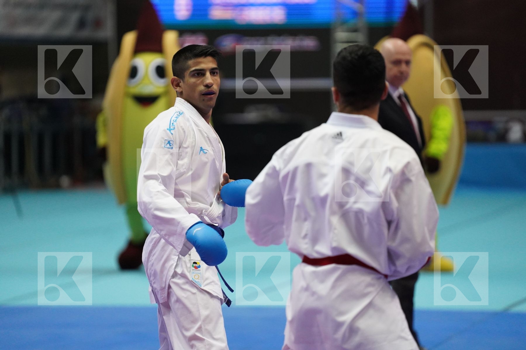 Kumite final bout featuring UYGUR BURAK & XENOS DIONYSIOS