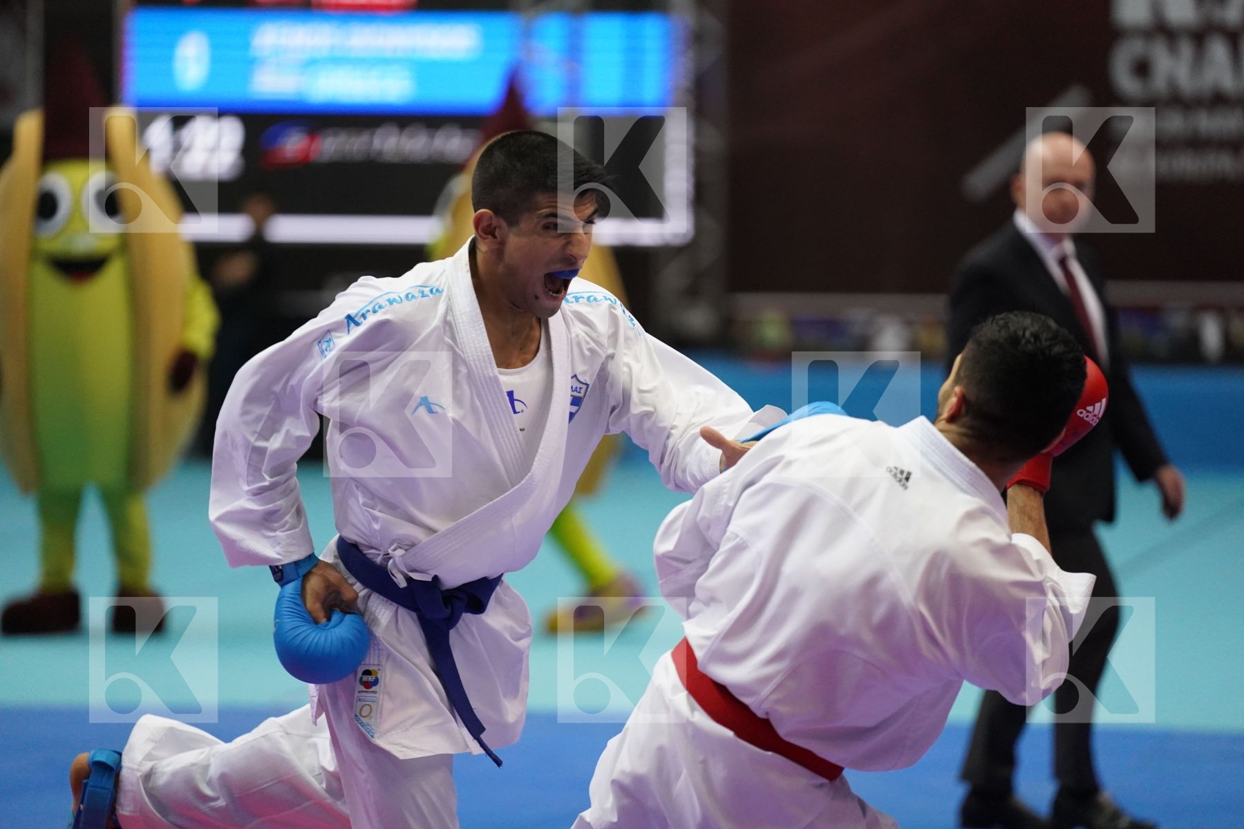 Kumite final bout featuring UYGUR BURAK & XENOS DIONYSIOS