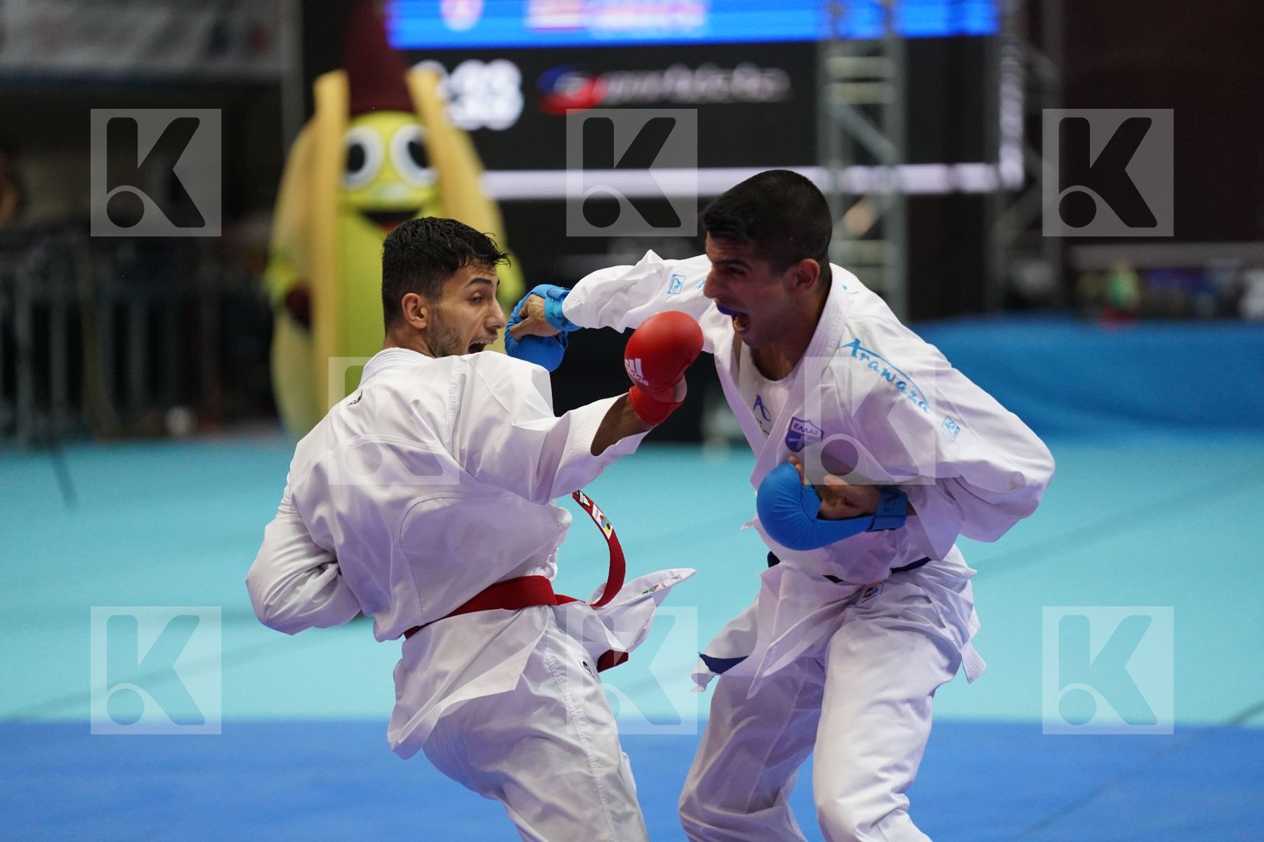 Kumite final bout featuring UYGUR BURAK & XENOS DIONYSIOS