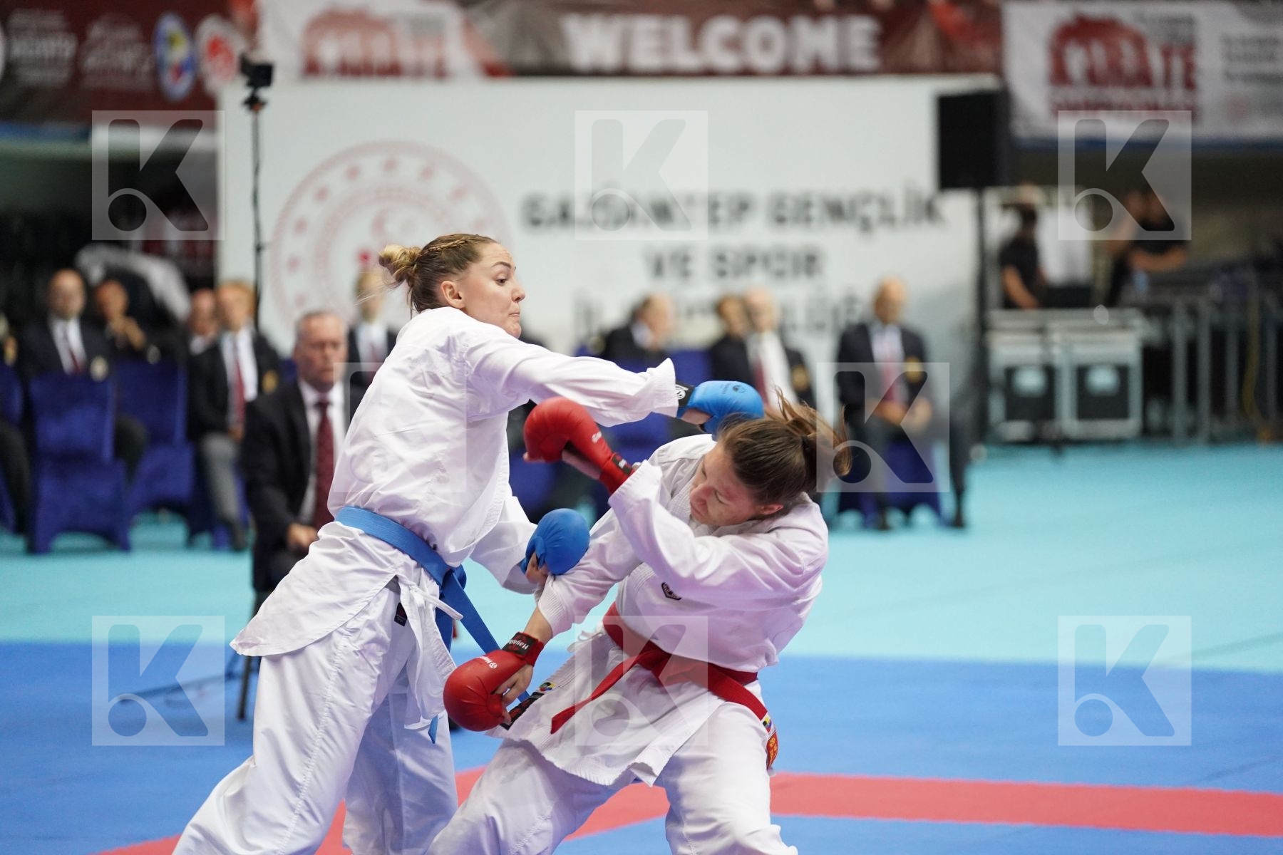 Kumite bronze bout featuring AGIER ALIZEE	 & SCHROETER MADELEINE