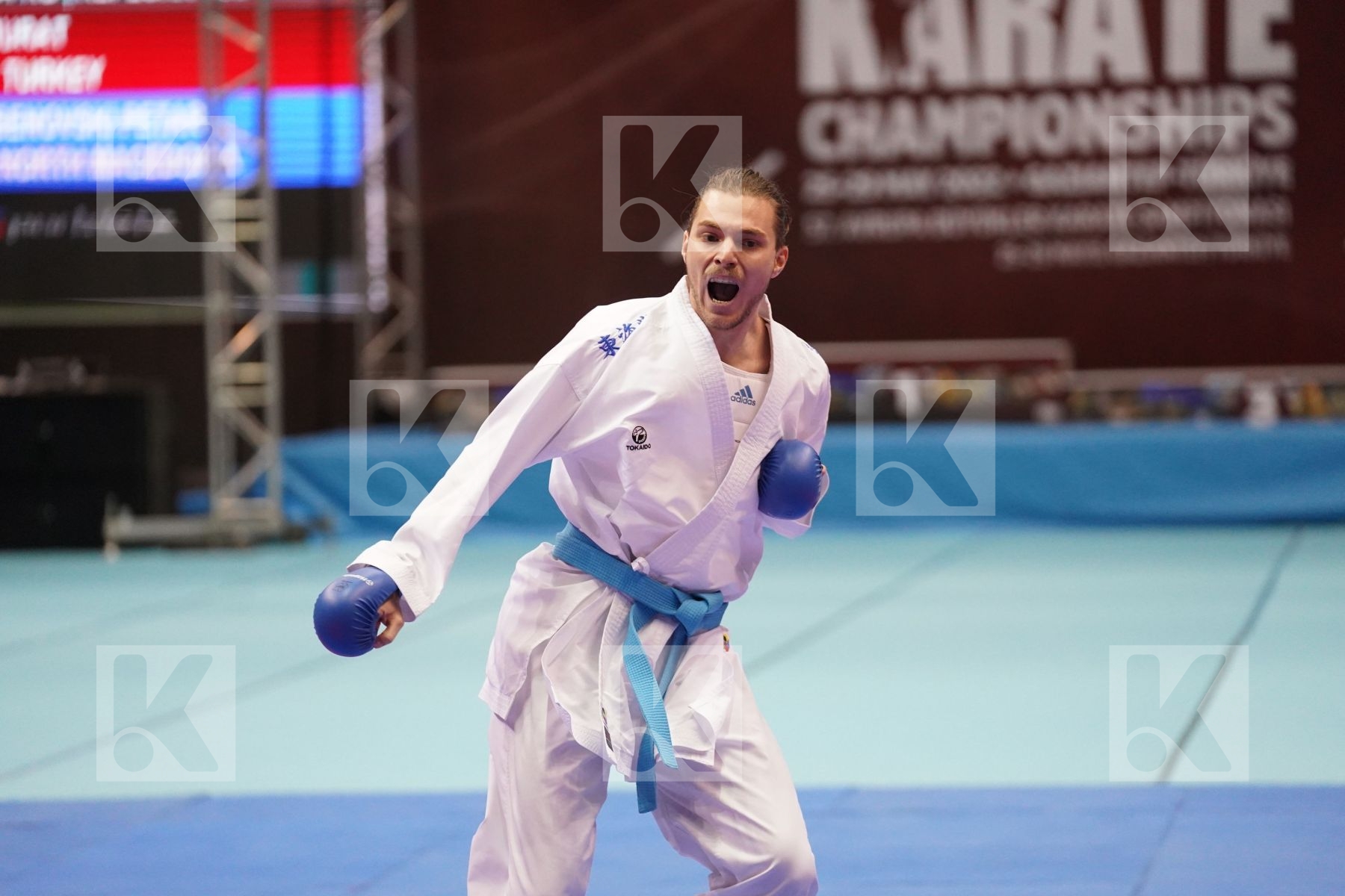 Kumite bronze bout featuring OZ MURAT & SPASENOVSKI PETAR