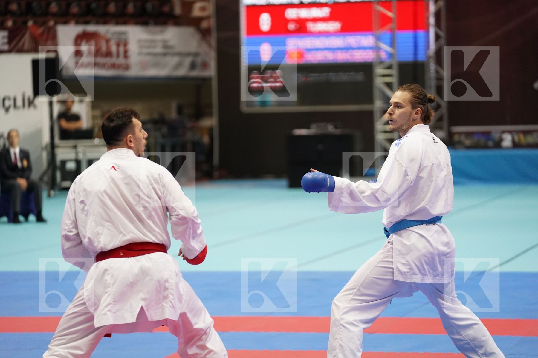Kumite bronze bout featuring OZ MURAT & SPASENOVSKI PETAR