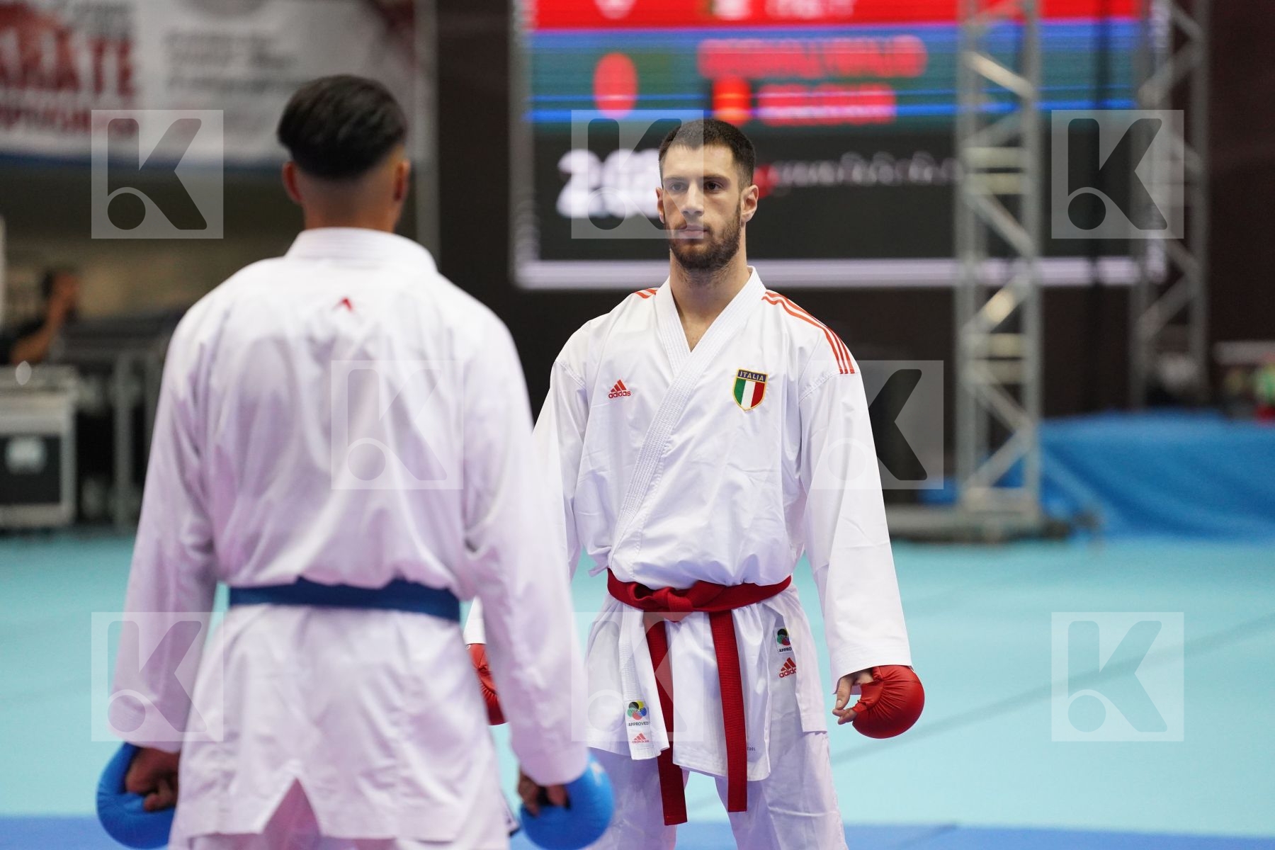 Kumite bronze bout featuring MARTINA MICHELE & DEGHALI WALID