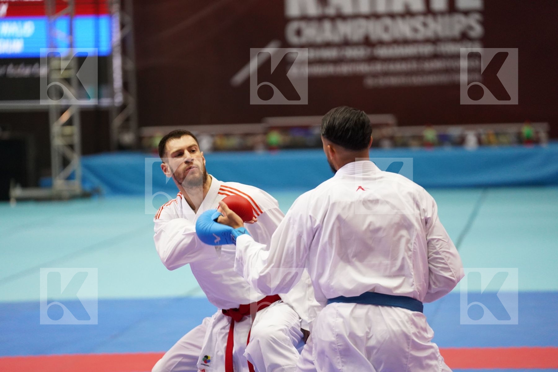 Kumite bronze bout featuring MARTINA MICHELE & DEGHALI WALID