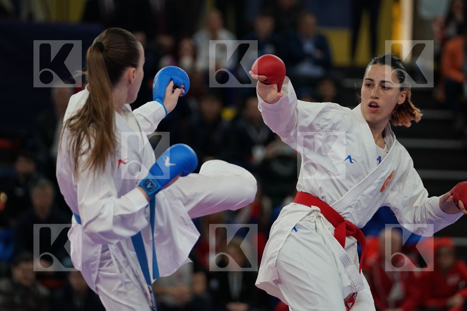 HOCAOGLU MELTEM (TURKEY) vs STEPASHKO ANASTASIYA (UKRAINE) in Senior Kumite 68+ Kg - Bronze bout