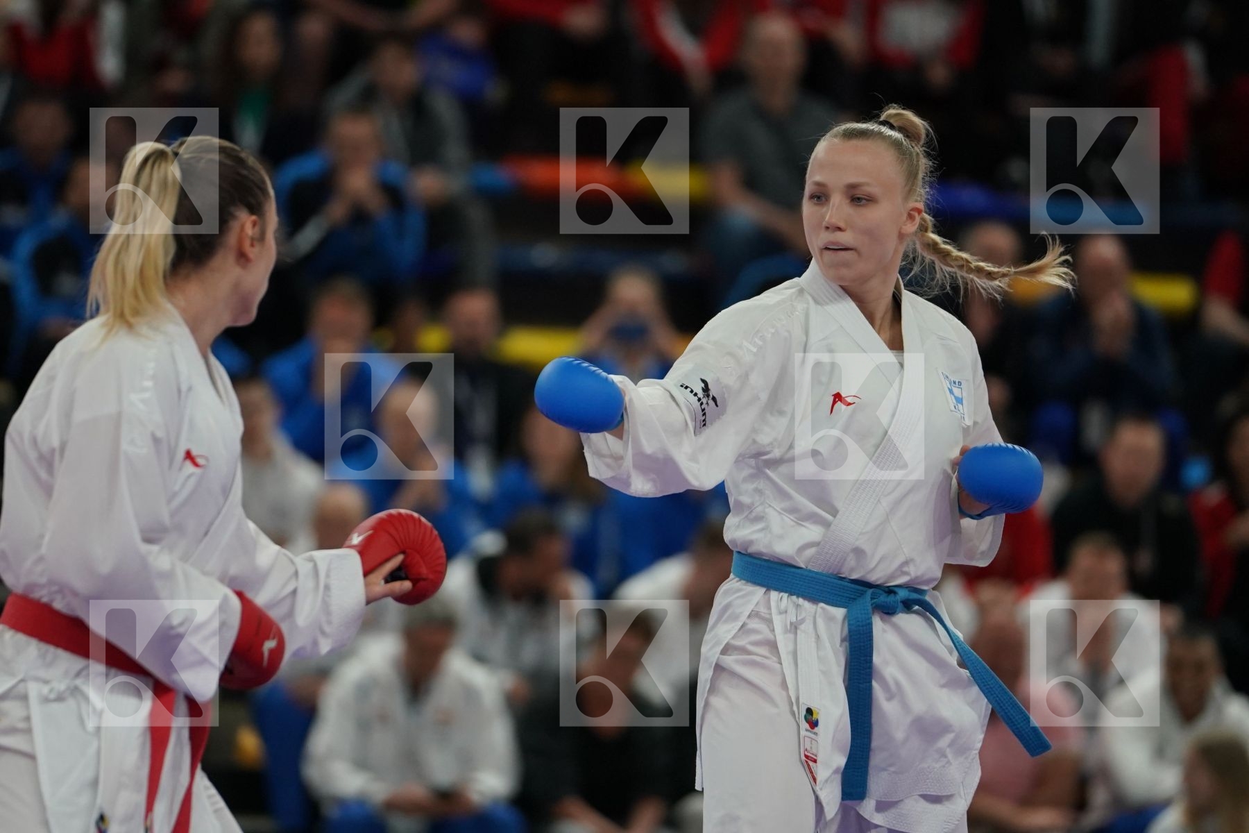 ORANA FORTESA (KOSOVO) vs KEINANEN TITTA (FINLAND) in Senior Kumite 68+ Kg - Bronze bout