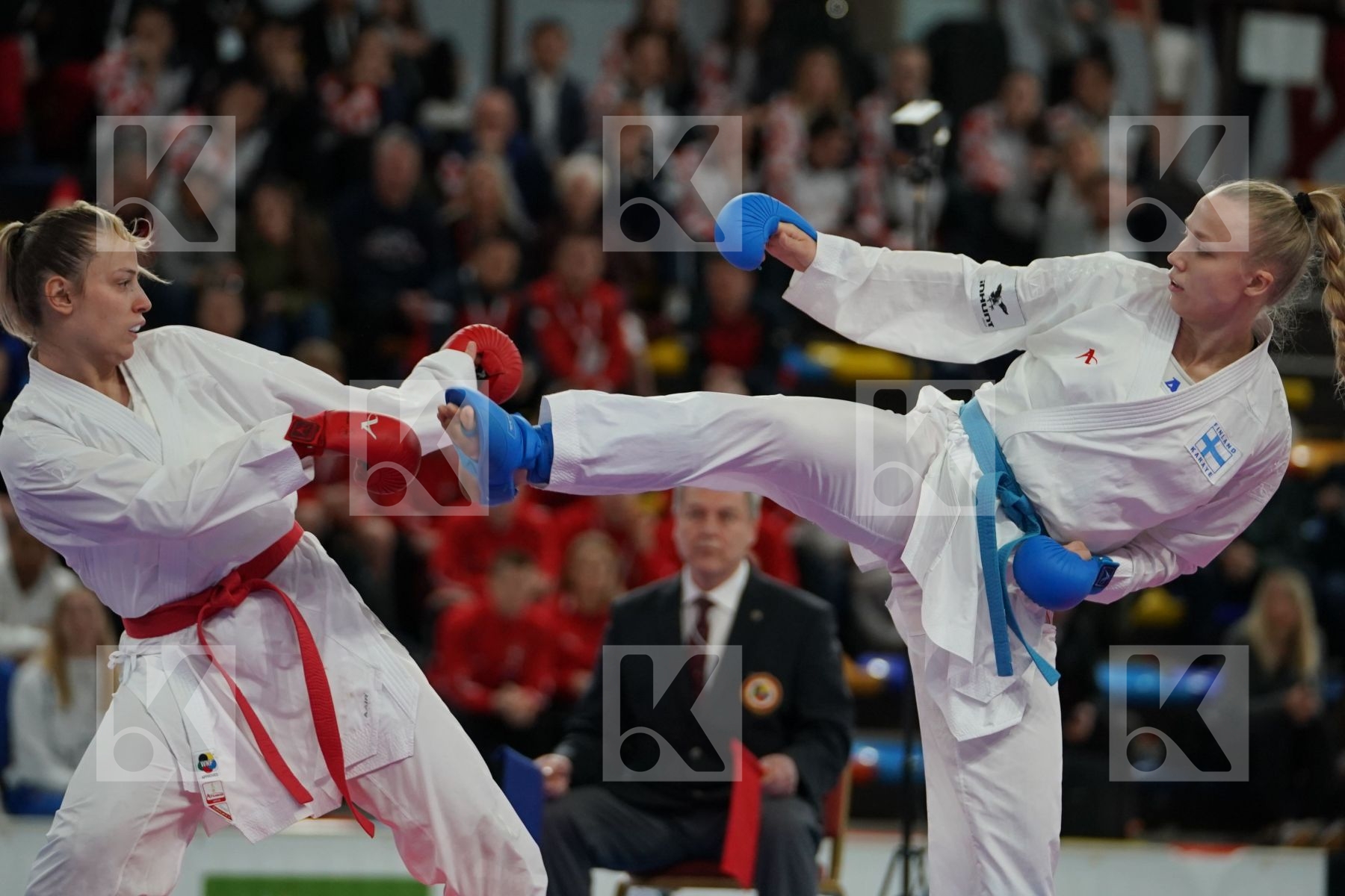 ORANA FORTESA (KOSOVO) vs KEINANEN TITTA (FINLAND) in Senior Kumite 68+ Kg - Bronze bout