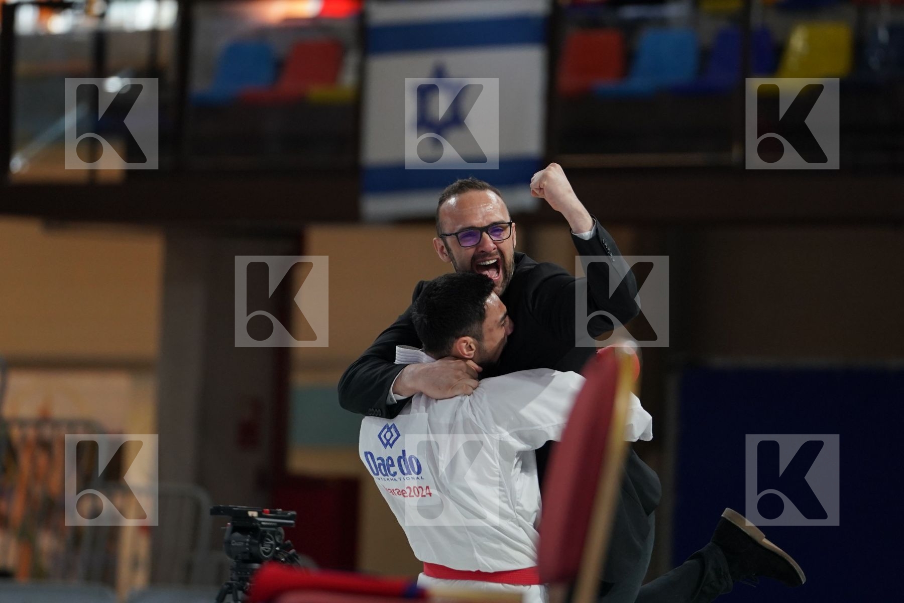 KVESIC ANDJELO (CROATIA) vs ARKANIA GOGITA (GEORGIA) in Senior Kumite 84+ Kg - Bronze bout