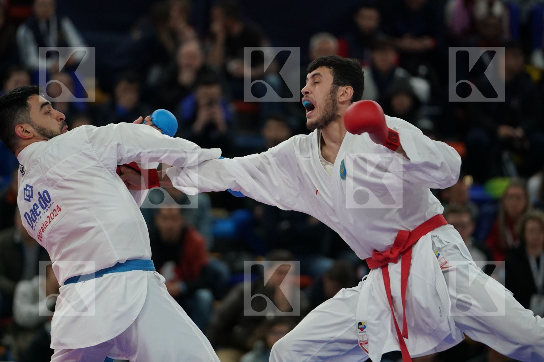 TALIBOV RYZVAN (UKRAINE) vs GURBANLI ASIMAN (AZERBAIJAN) in Senior Kumite 84+ Kg - Bronze bout