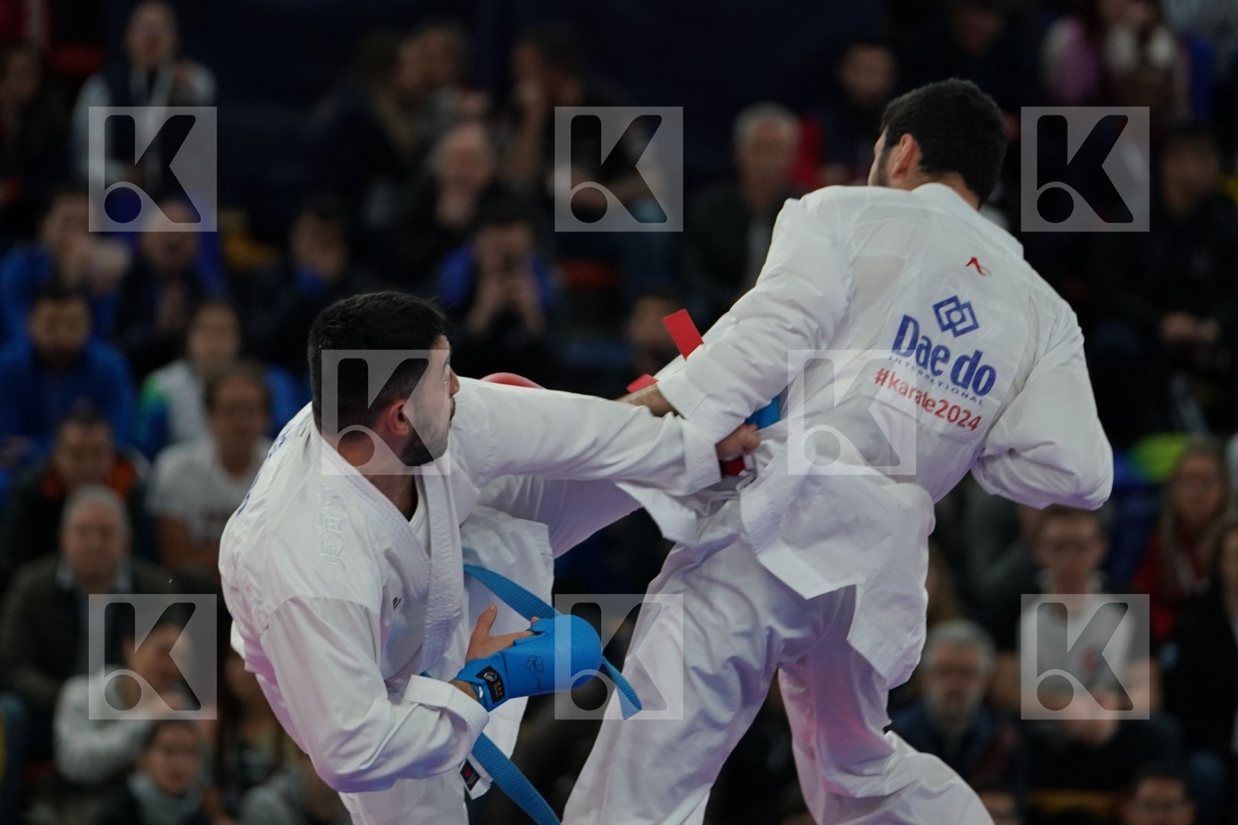 TALIBOV RYZVAN (UKRAINE) vs GURBANLI ASIMAN (AZERBAIJAN) in Senior Kumite 84+ Kg - Bronze bout