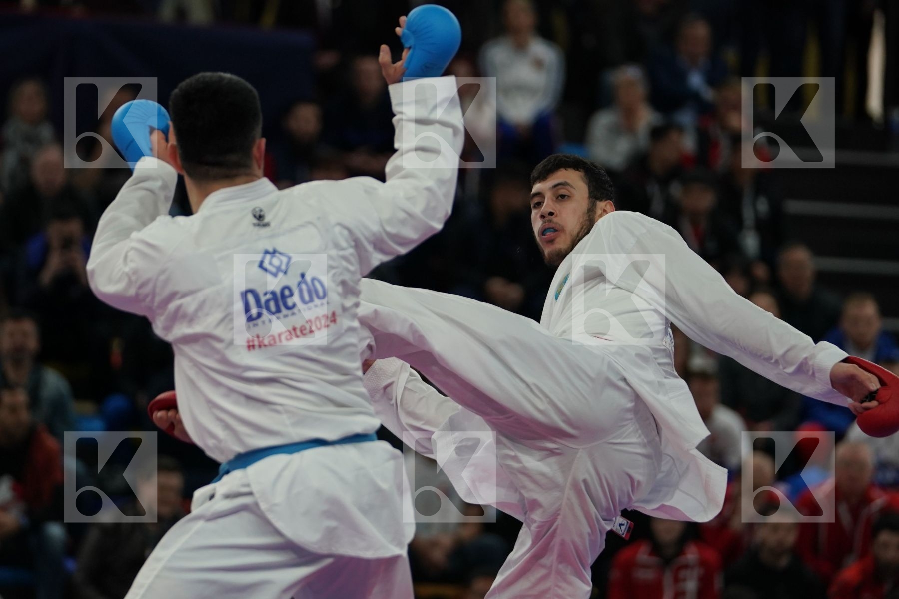 TALIBOV RYZVAN (UKRAINE) vs GURBANLI ASIMAN (AZERBAIJAN) in Senior Kumite 84+ Kg - Bronze bout