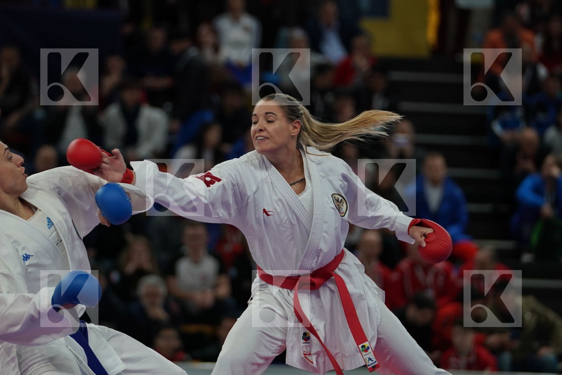 BUCHINGER ALISA (AUSTRIA) vs SEMERARO SILVIA (ITALY) in Senior Kumite -68 Kg - Bronze bout
