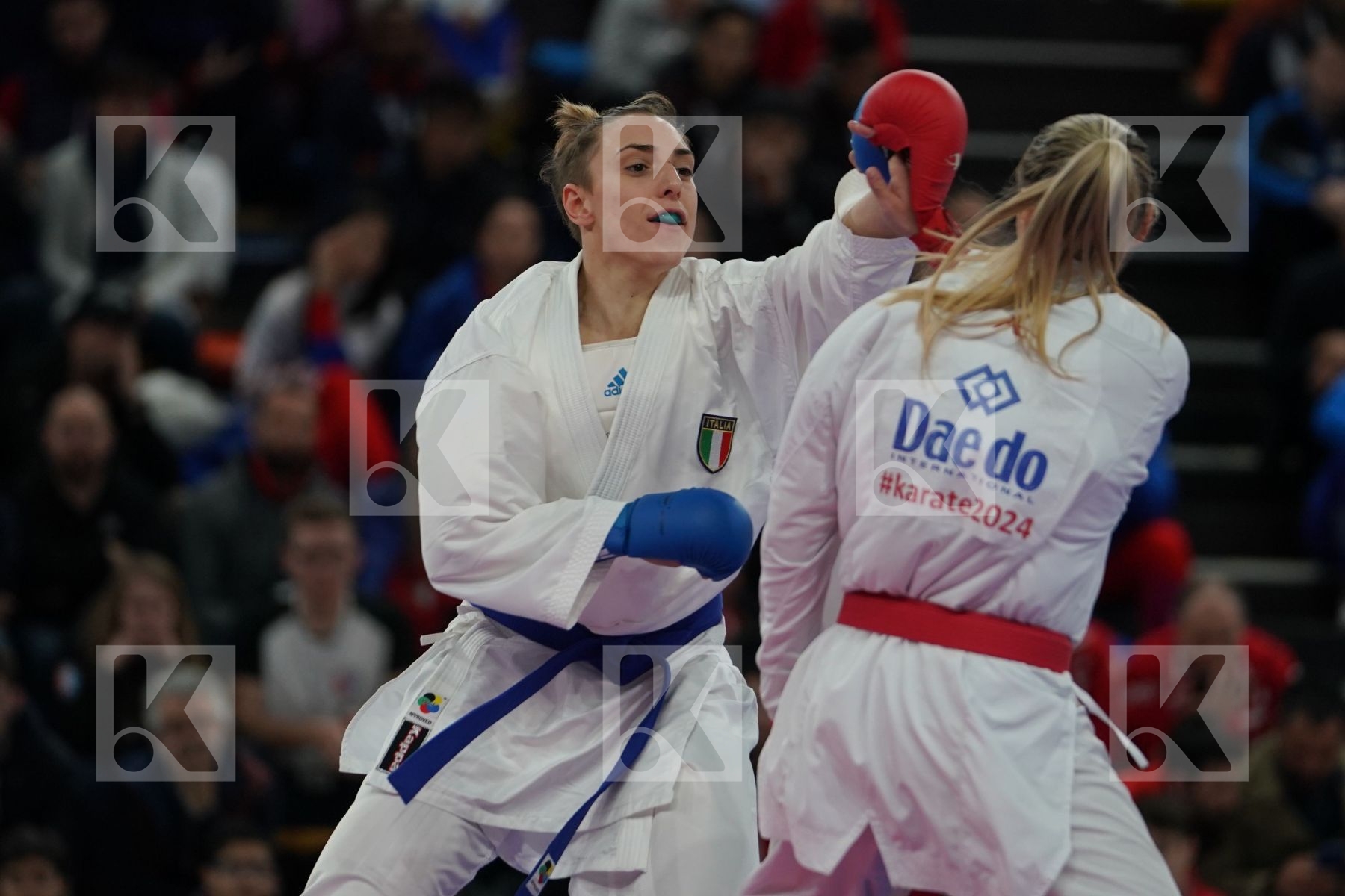 BUCHINGER ALISA (AUSTRIA) vs SEMERARO SILVIA (ITALY) in Senior Kumite -68 Kg - Bronze bout