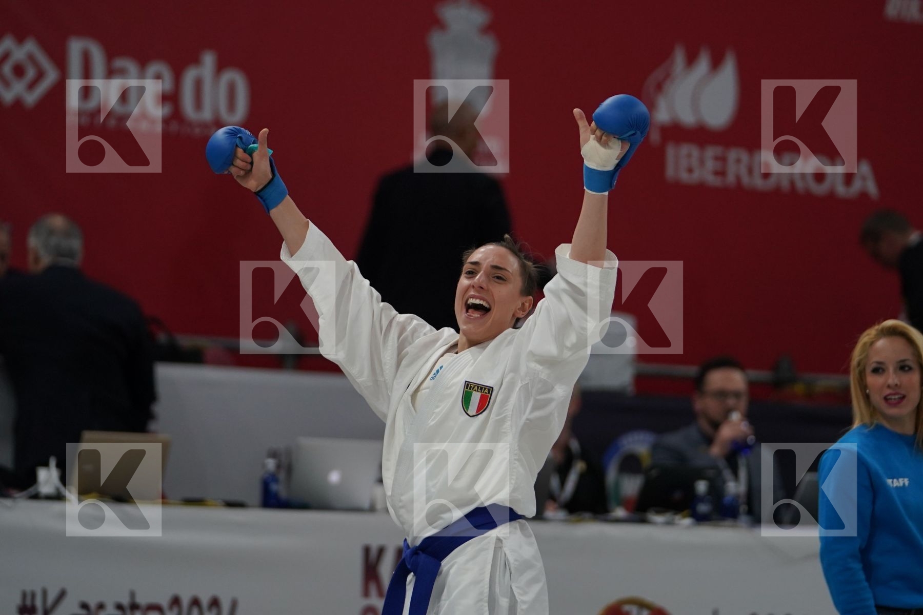 BUCHINGER ALISA (AUSTRIA) vs SEMERARO SILVIA (ITALY) in Senior Kumite -68 Kg - Bronze bout
