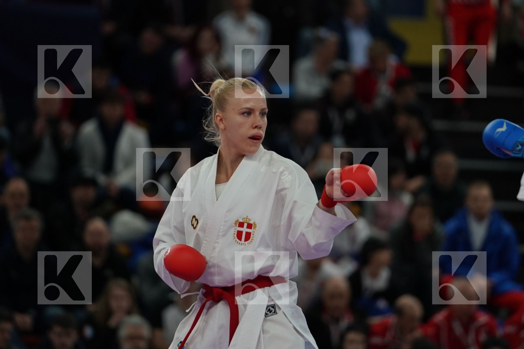 PEDERSEN KATRINE (DENMARK) vs WOLD SHERILYN (NEDERLANDS) in Senior Kumite -68 Kg - Bronze bout
