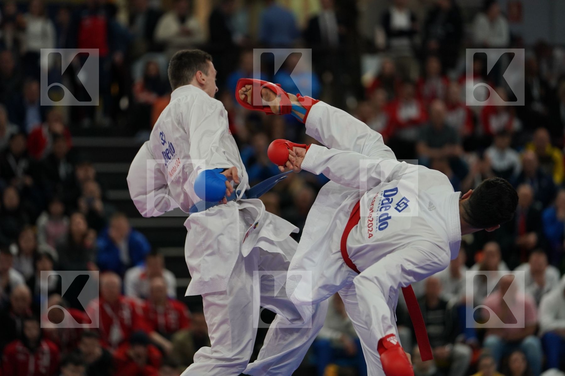 ABDESSELEM FAROUK (FRANCE) vs KVESIC IVAN (CROATIA) in Senior Kumite -84 Kg - Bronze bout