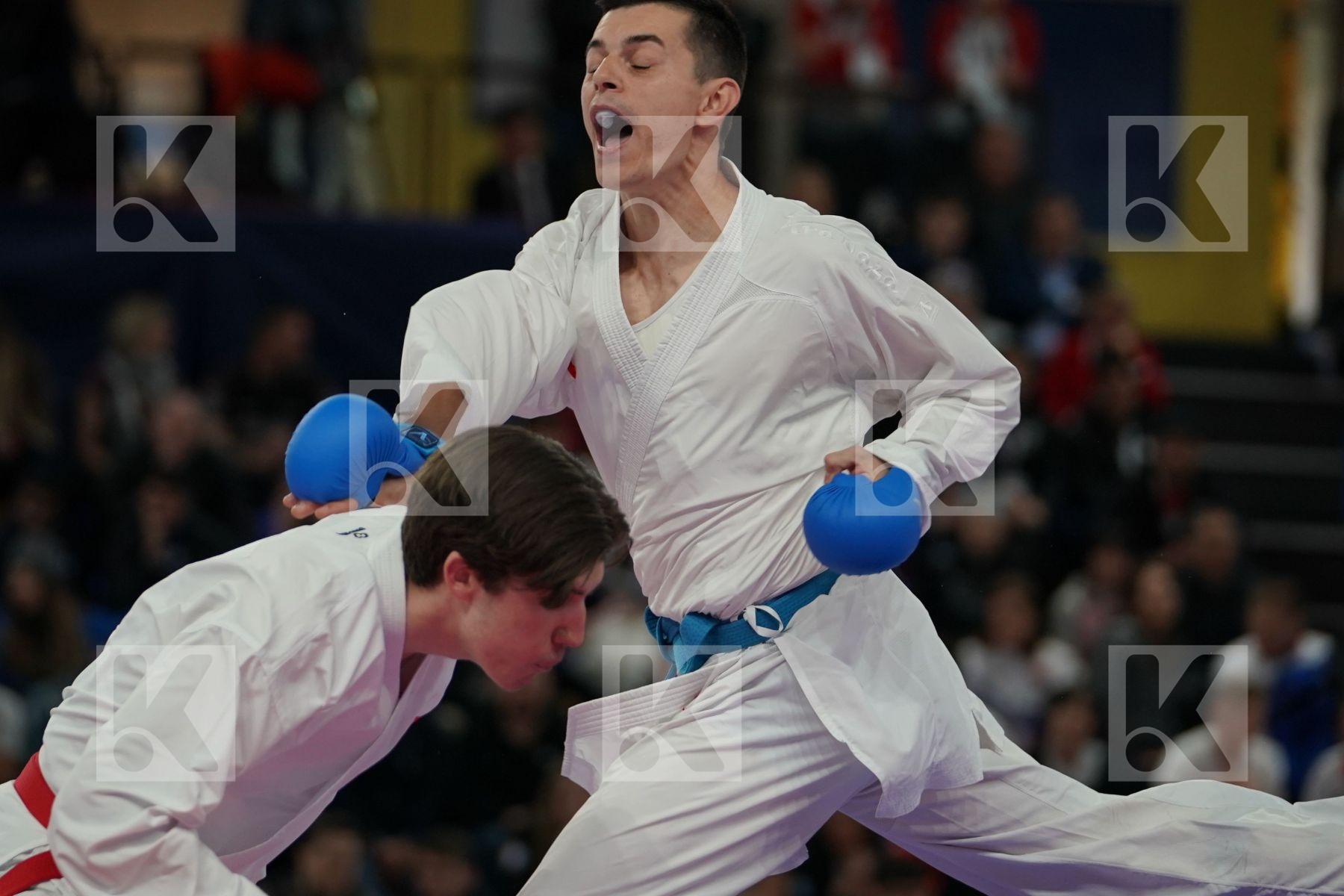 LOPEZ SALAS ADRIAN FEDERICO (NORWAY) vs MALOVIC NIKOLA (MONTENEGRO) in Senior Kumite -84 Kg - Bronze bout