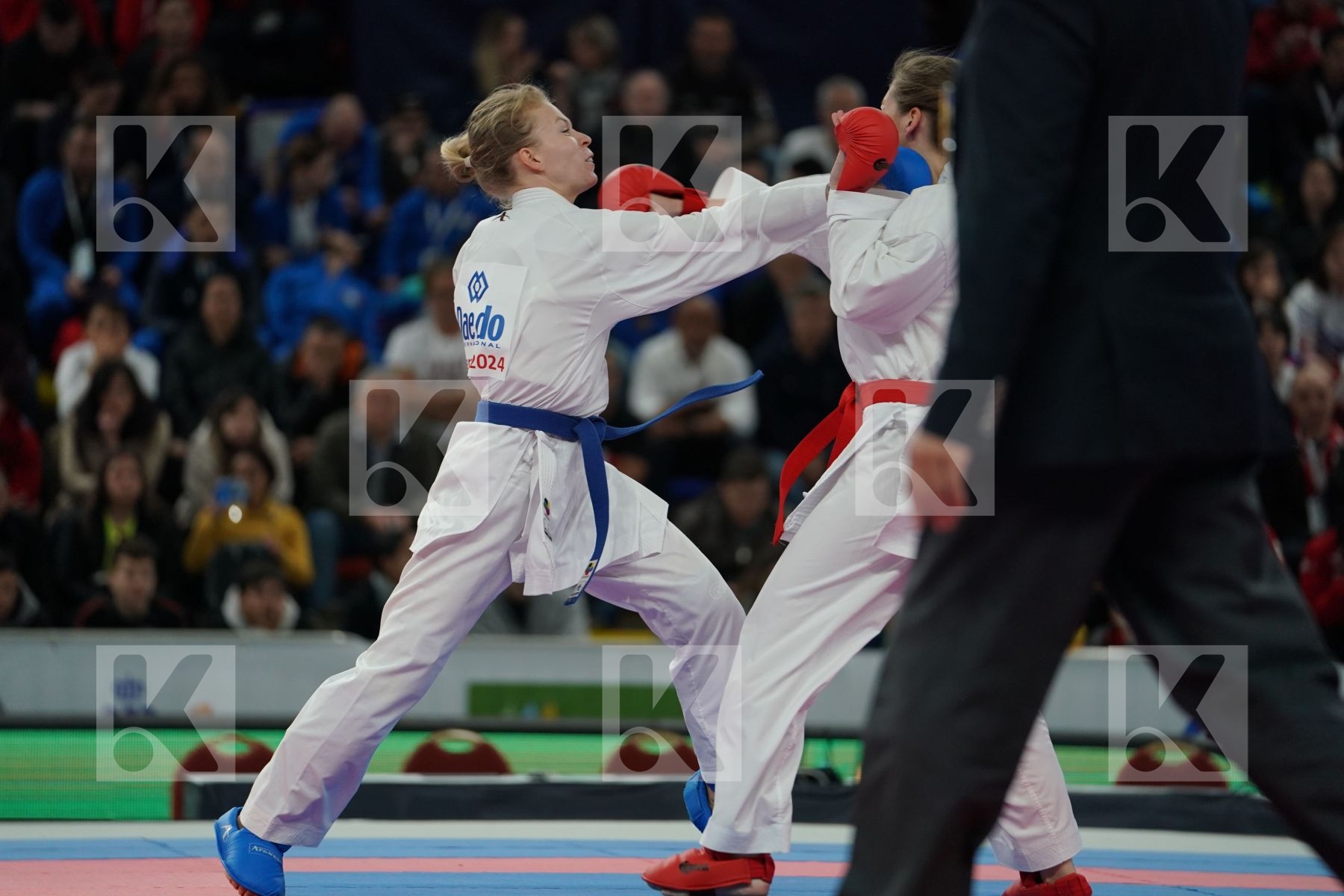 ALSTADSAETHER BETTINA (NORWAY) vs SUCHANKOVA INGRIDA (SLOVAKIA) in Junior Kumite Male -61 Kg - Bronze bout