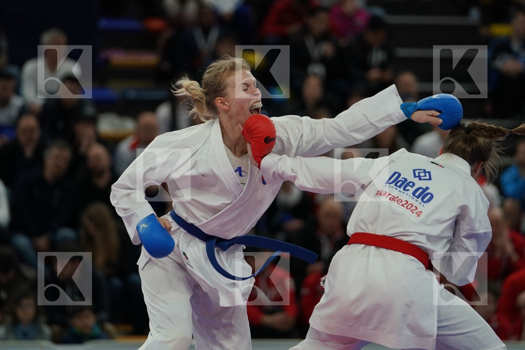 ALSTADSAETHER BETTINA (NORWAY) vs SUCHANKOVA INGRIDA (SLOVAKIA) in Junior Kumite Male -61 Kg - Bronze bout