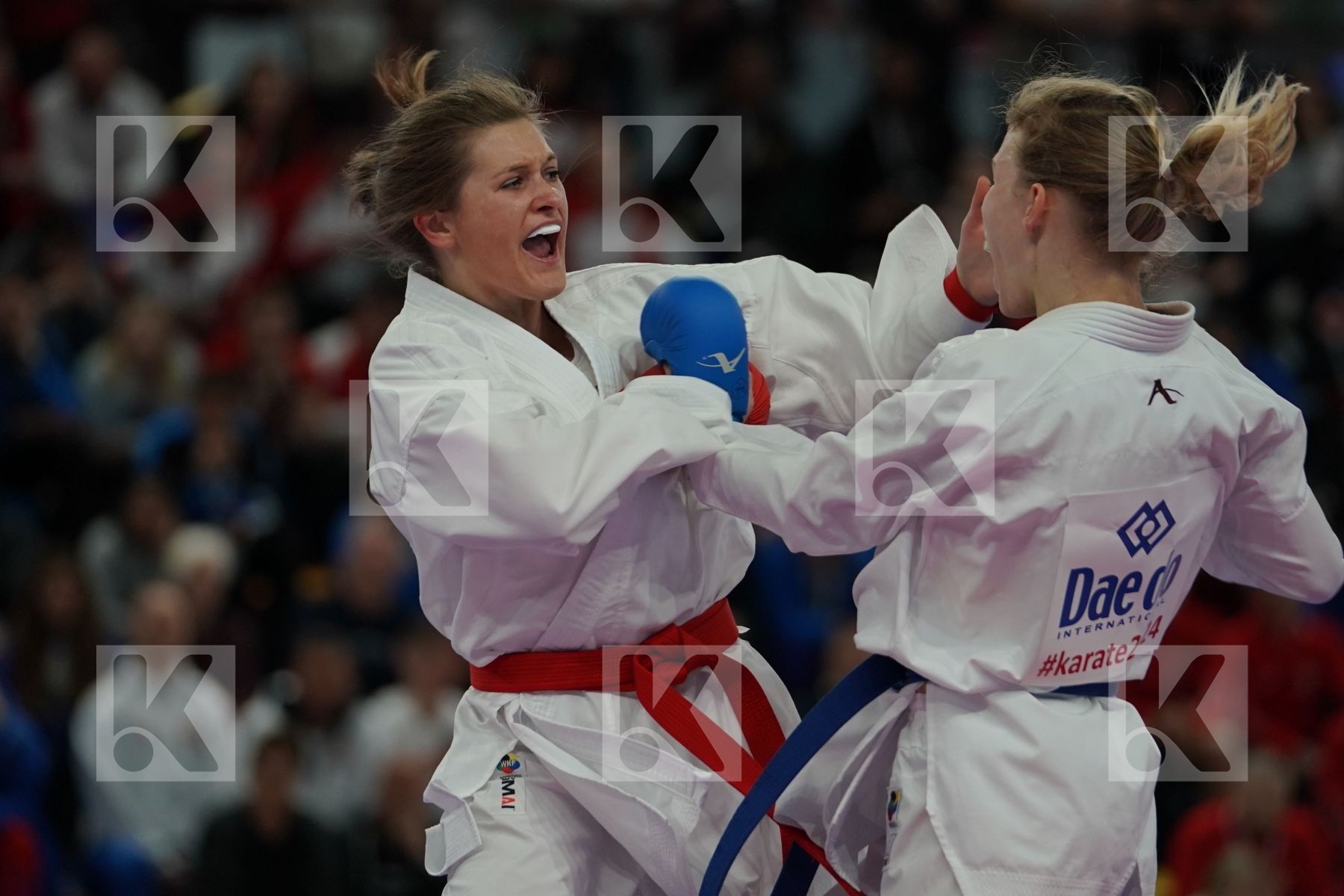 ALSTADSAETHER BETTINA (NORWAY) vs SUCHANKOVA INGRIDA (SLOVAKIA) in Junior Kumite Male -61 Kg - Bronze bout