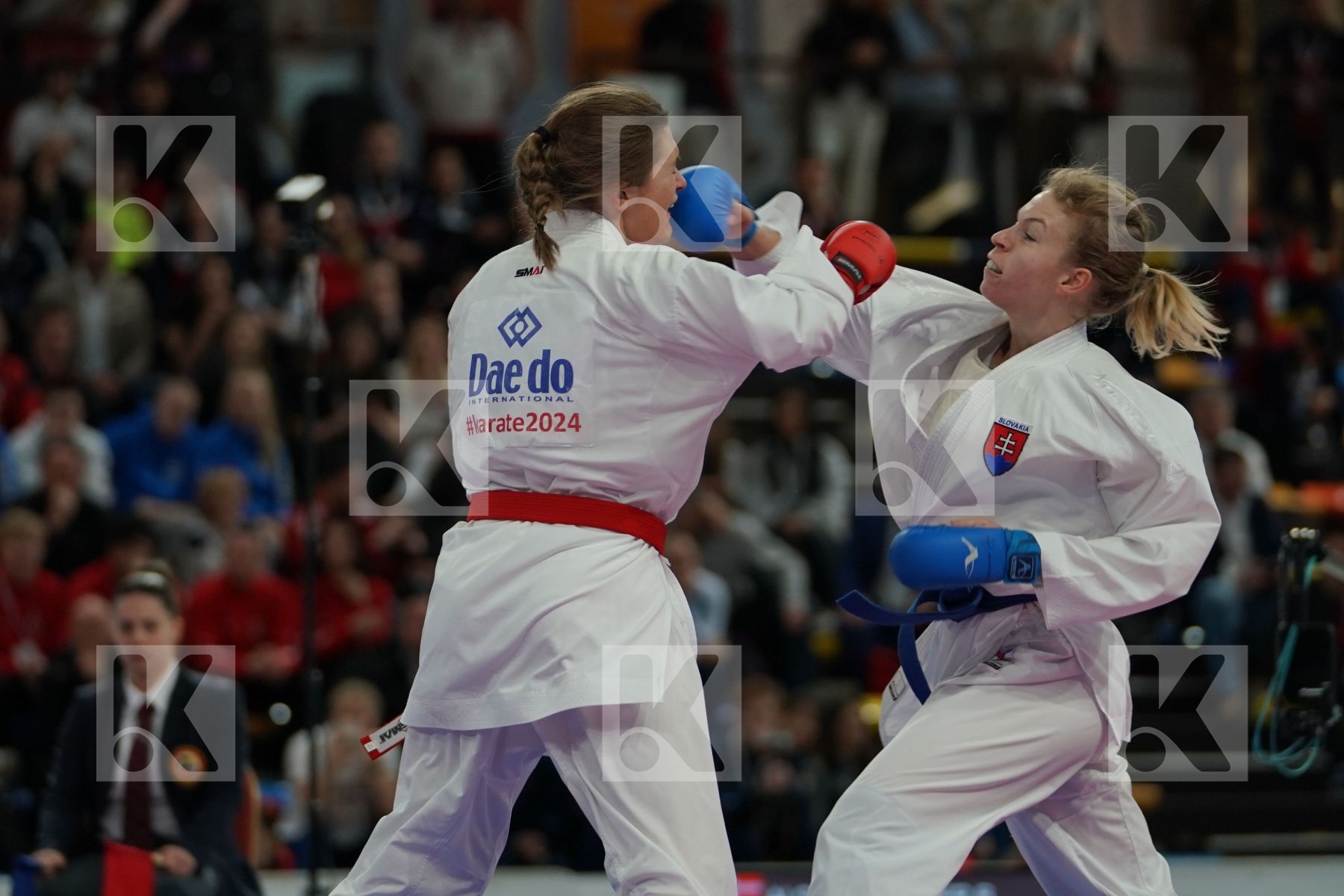 ALSTADSAETHER BETTINA (NORWAY) vs SUCHANKOVA INGRIDA (SLOVAKIA) in Junior Kumite Male -61 Kg - Bronze bout