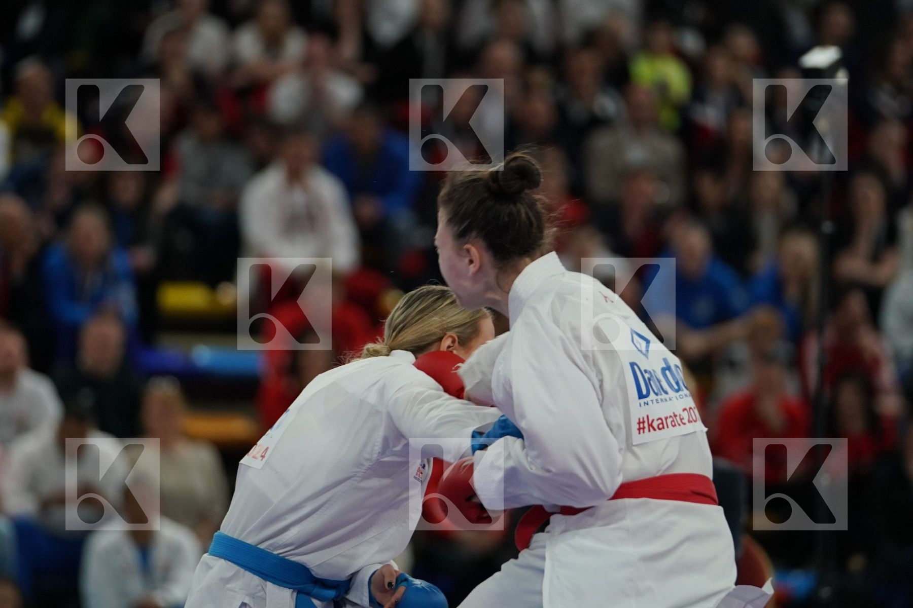 MAKSIMOVIC JELENA (MONTENEGRO) vs CONNELL AMY (SCOTLAND) in Senior Kumite -55 Kg - Bronze bout