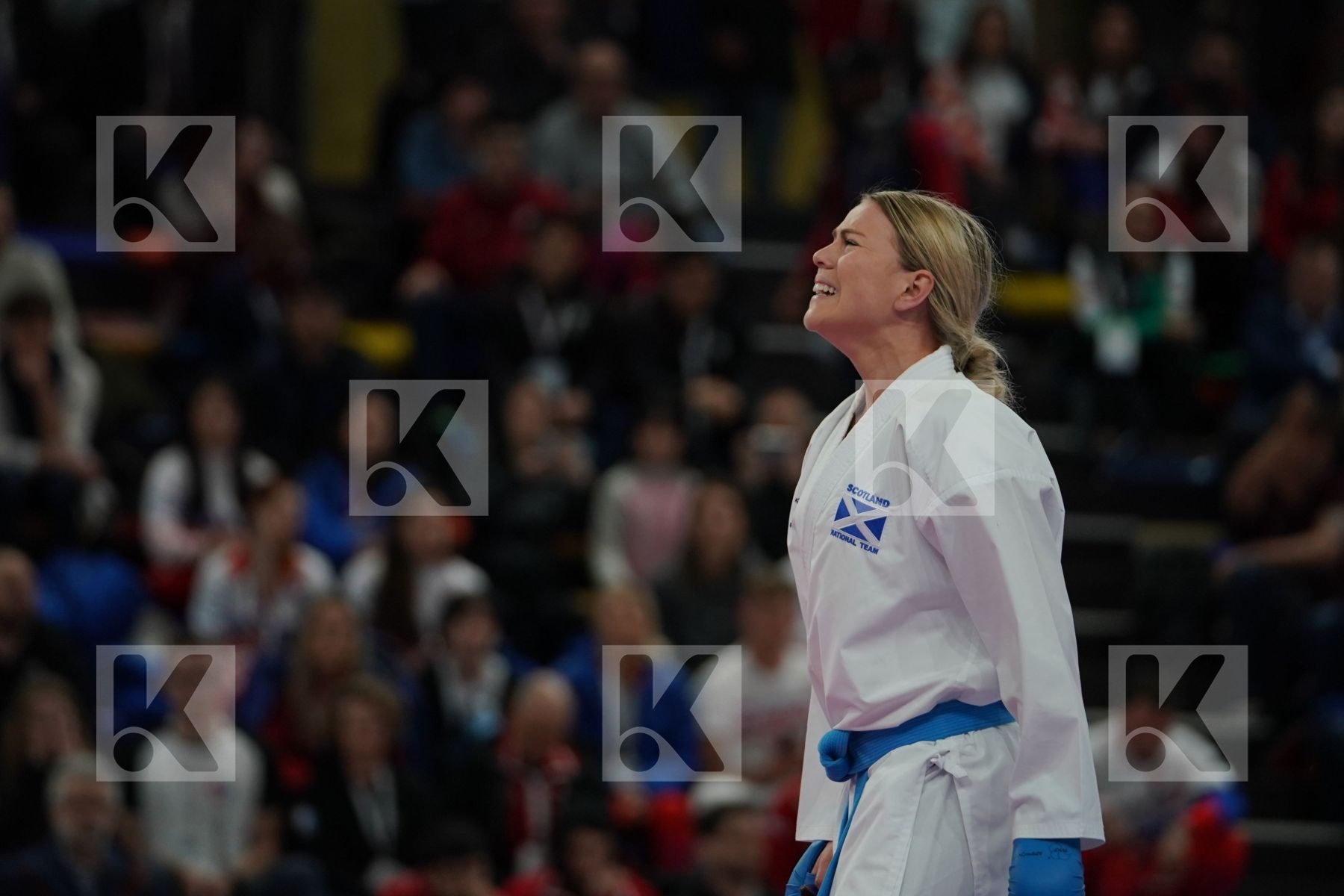 MAKSIMOVIC JELENA (MONTENEGRO) vs CONNELL AMY (SCOTLAND) in Senior Kumite -55 Kg - Bronze bout