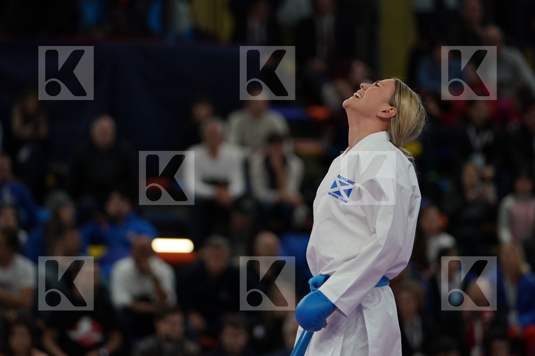 MAKSIMOVIC JELENA (MONTENEGRO) vs CONNELL AMY (SCOTLAND) in Senior Kumite -55 Kg - Bronze bout