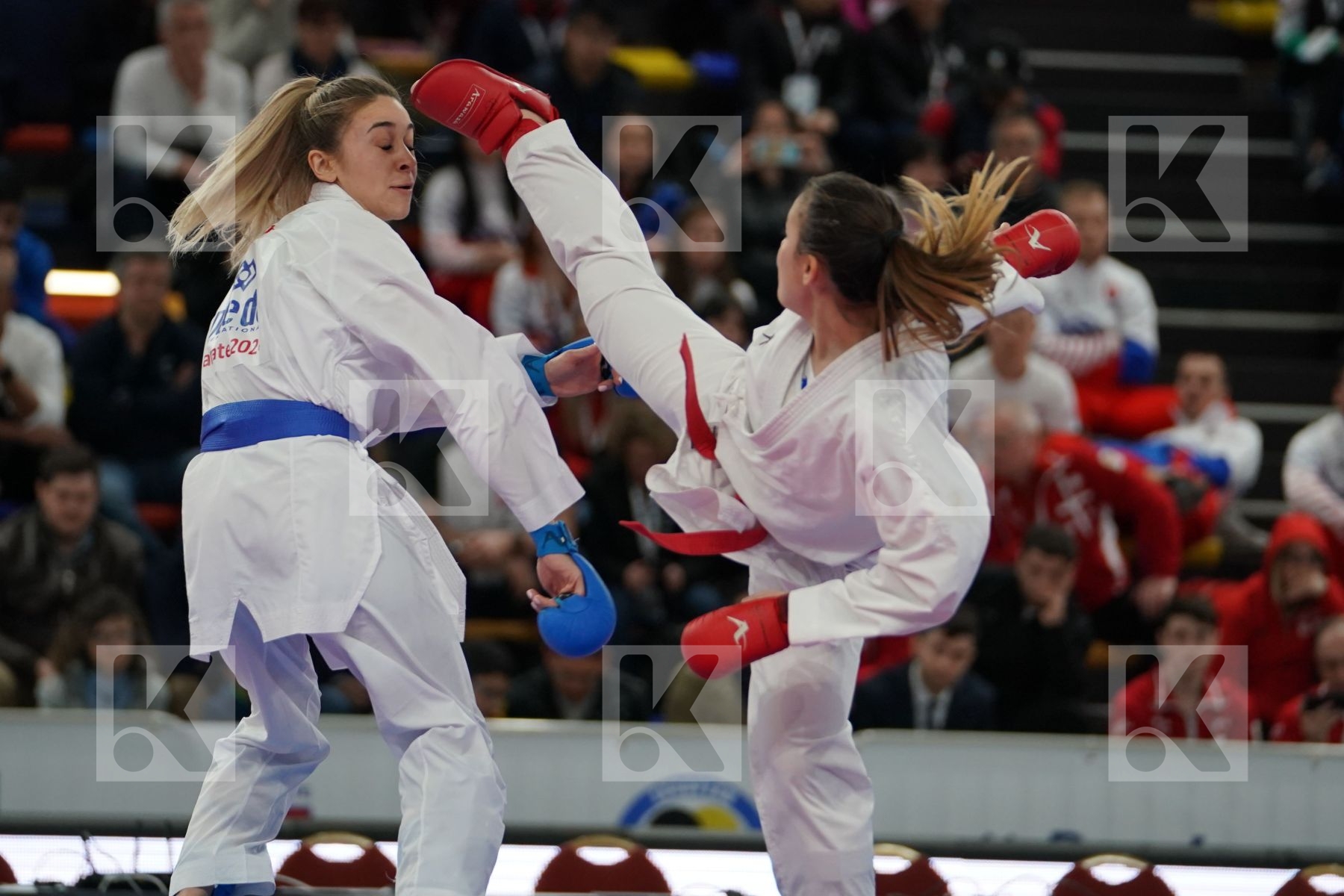 GORANOVA IVET (BULGARIA) vs TERLIUGA ANZHELIKA (UKRAINE) in Senior Kumite -55 Kg - Bronze bout