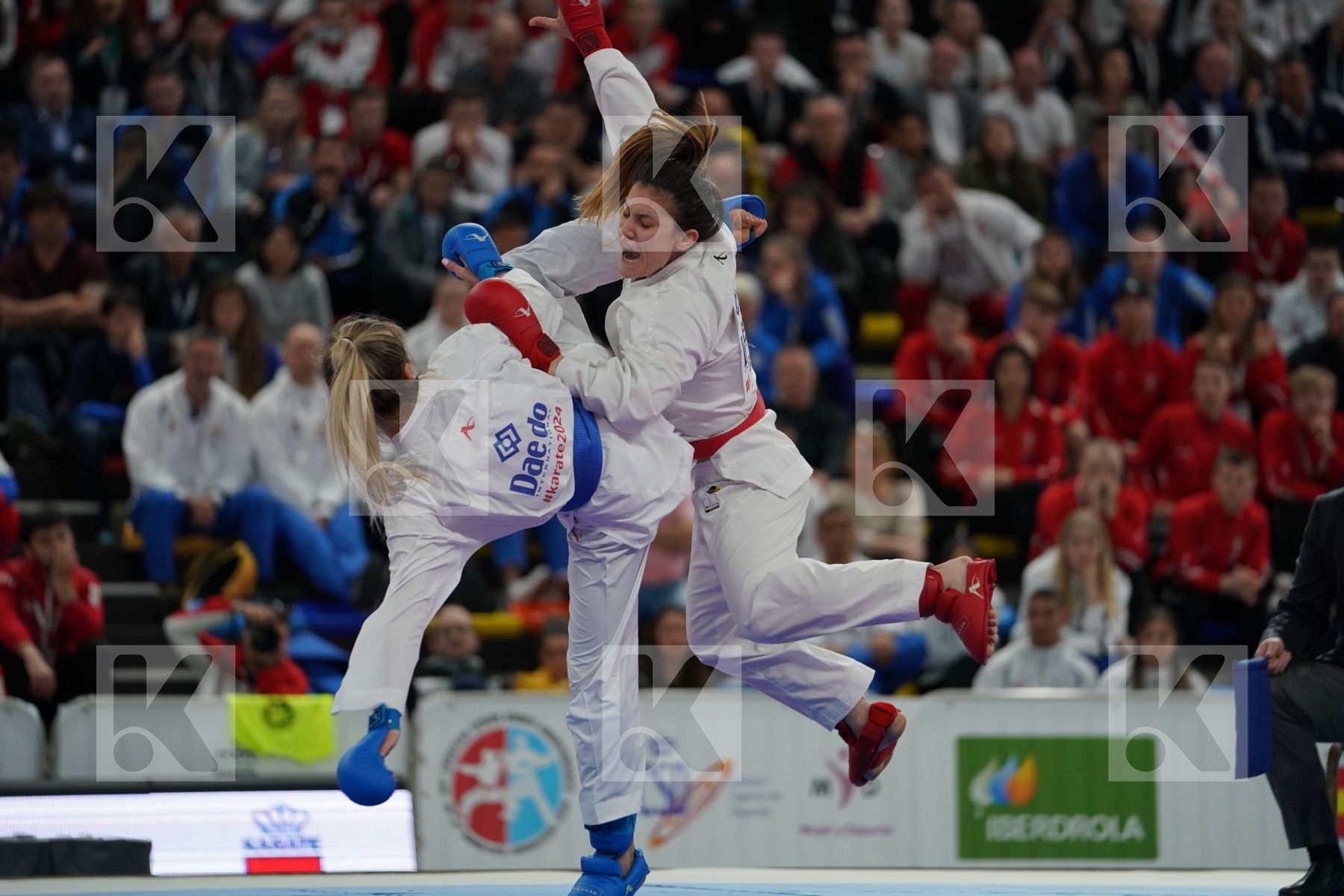 GORANOVA IVET (BULGARIA) vs TERLIUGA ANZHELIKA (UKRAINE) in Senior Kumite -55 Kg - Bronze bout