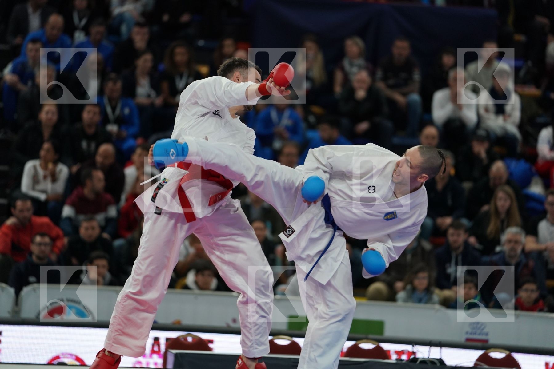 SULJIC JUSUF (BOSNIA AND HERZEGOVIA) vs HORUNA STANISLAV (UKRAINE) in Senior Kumite -75 Kg - Bronze bout