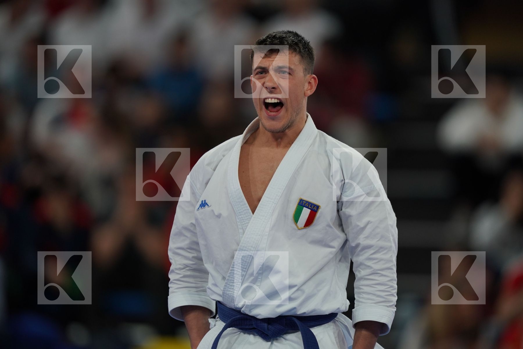 BUSATO MATTIA (ITALY) in Senior Male Kata - Bronze bout